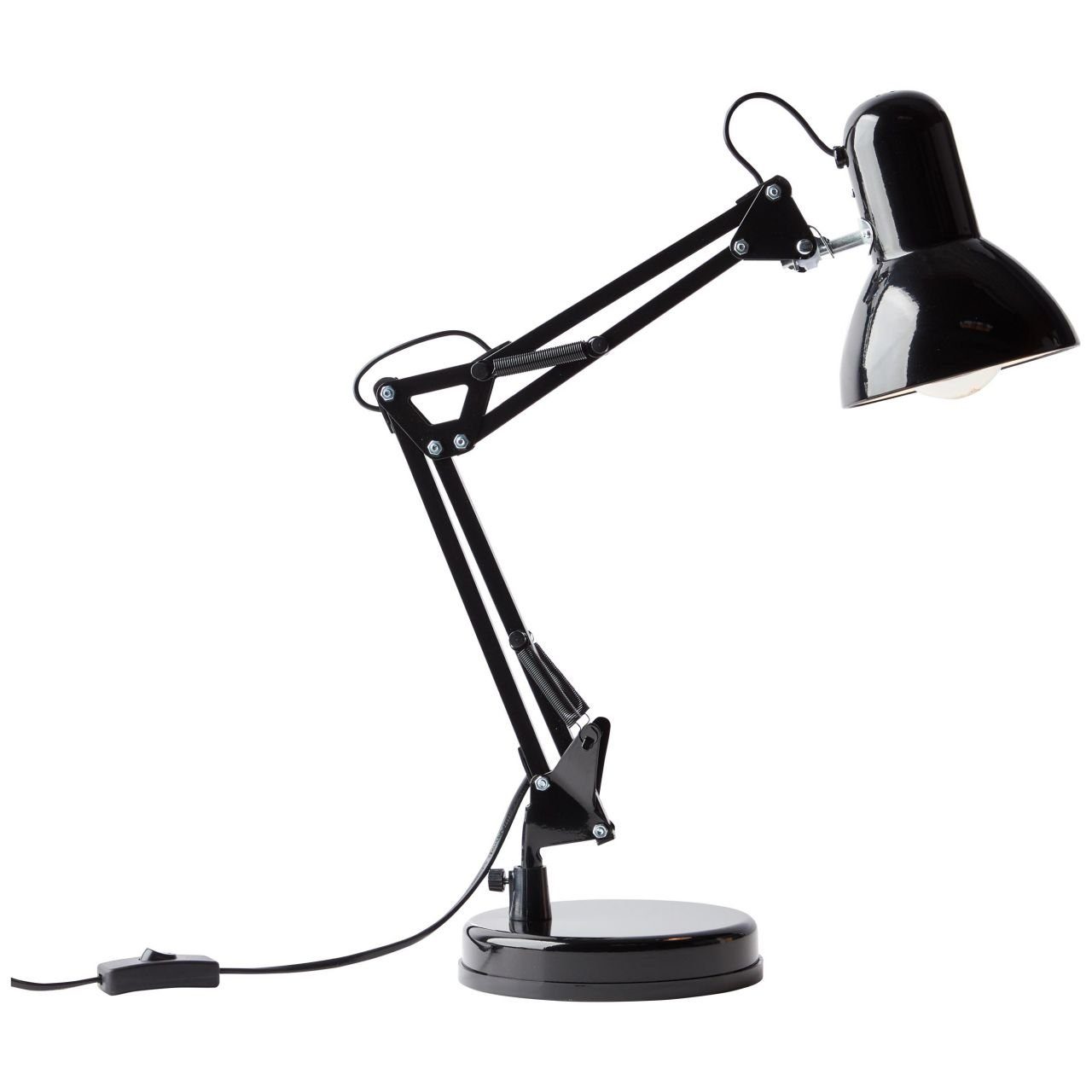 Brilliant Tischleuchte Henry, ohne Leuchtmittel, 50 cm Höhe, E27 max. 28 W, schwenkbar, Metall