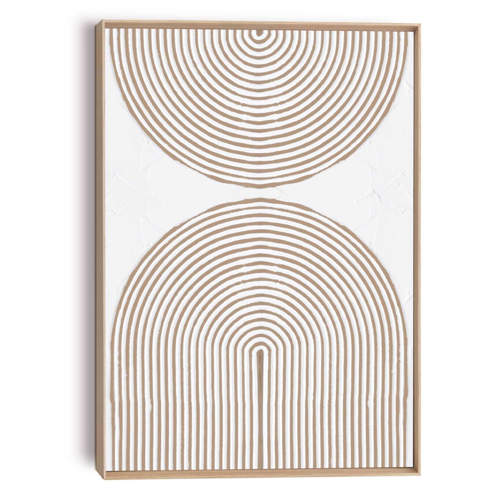 Reinders! Wandbild Reliefbögen, Wohnzimmer - Beige - MDF - Abstrakt - 50x70 cm