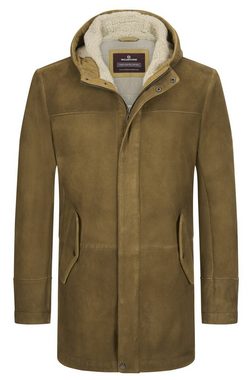 Milestone Parka MS-Pinto mit Kapuze aus echtem Veloursleder