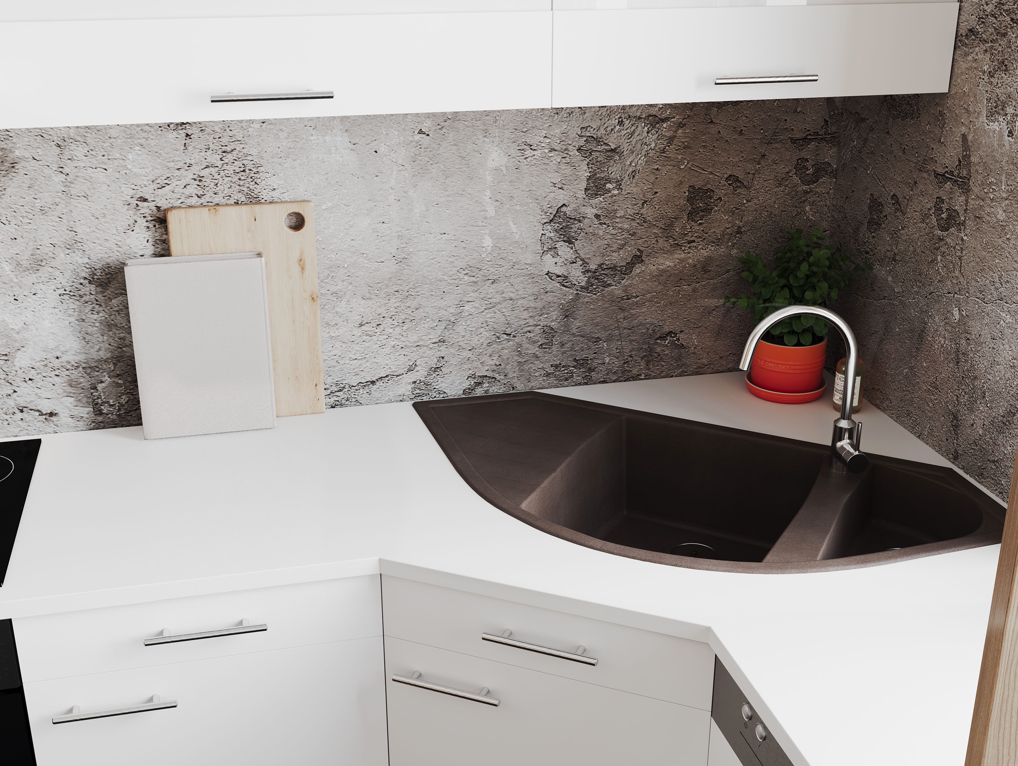 RESPEKTA ARLINGTON 110X52S built-in sink, 110.5/52 cm