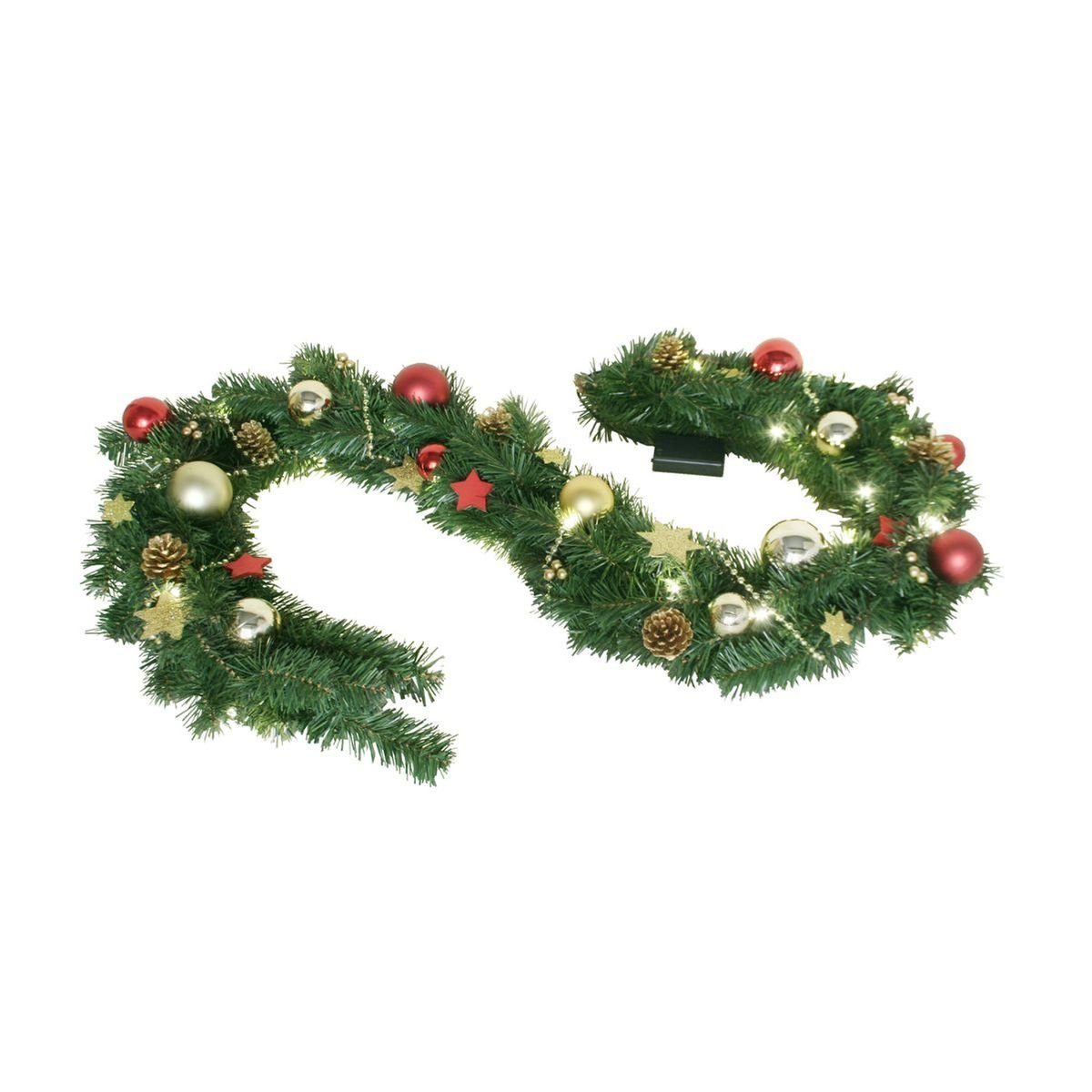 Kunstgirlande 30 LED Weihnachtsgirlande Türgirlande