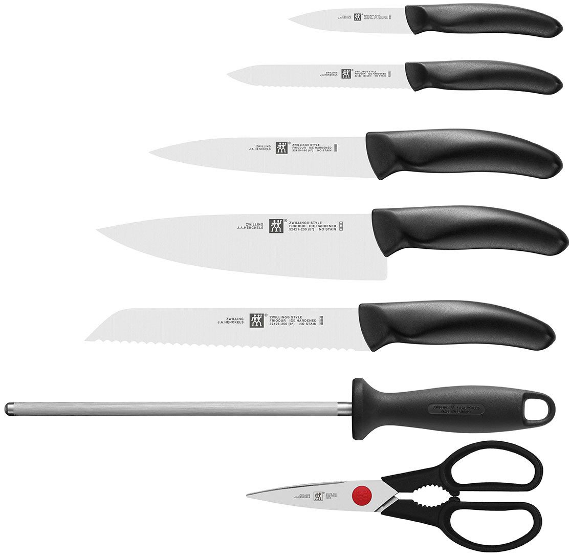 Zwilling Messerblock STYLE (8tlg), eisgehärtete Klingen