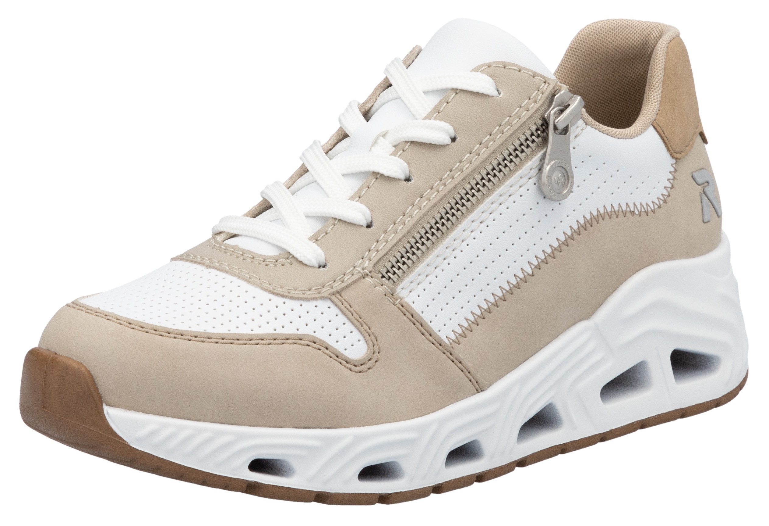 RIEKER Sport Keilsneaker Schnürschuh, Halbschuh, Freizeitsneaker mit Reißve günstig online kaufen