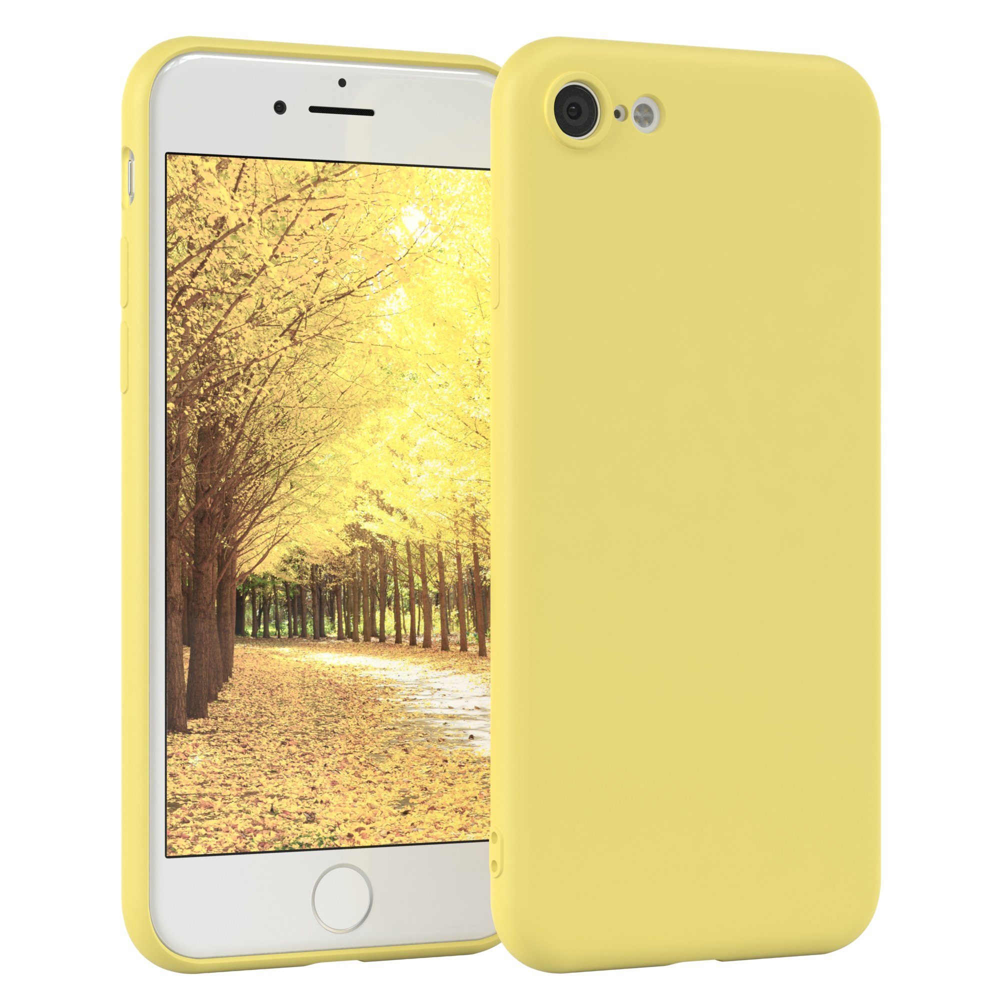 EAZY CASE Handyhülle TPU Hülle für Apple iPhone SE 2022/2020 iPhone 8/7 4,7 Zoll, Handy Softcase stoßfest Hülle mit Kameraschutz bumper tpuhülle Gelb
