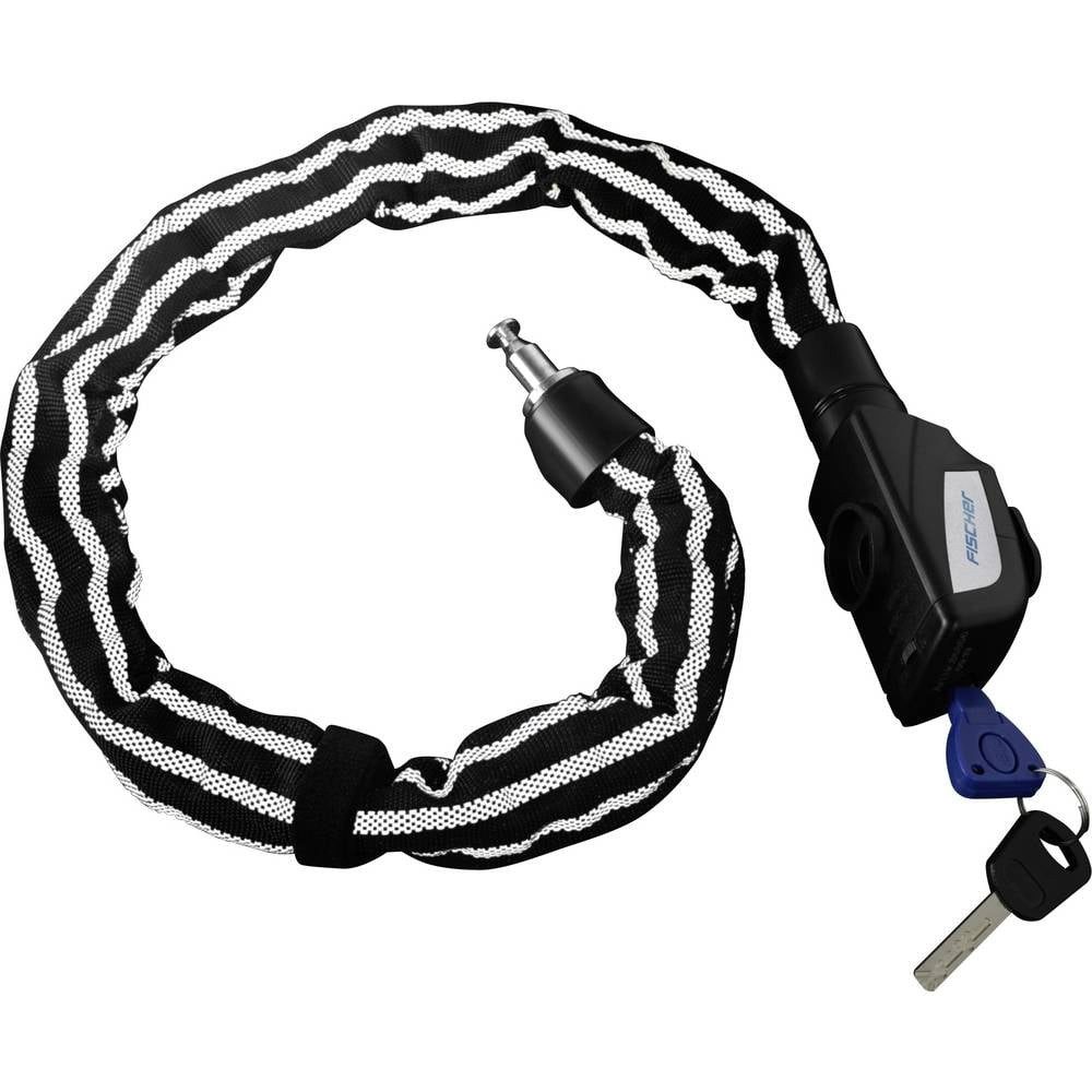 FISCHER Fahrrad Kettenschloss Kettenschloss Reflex 80cm 8mm 85866:FISCHER