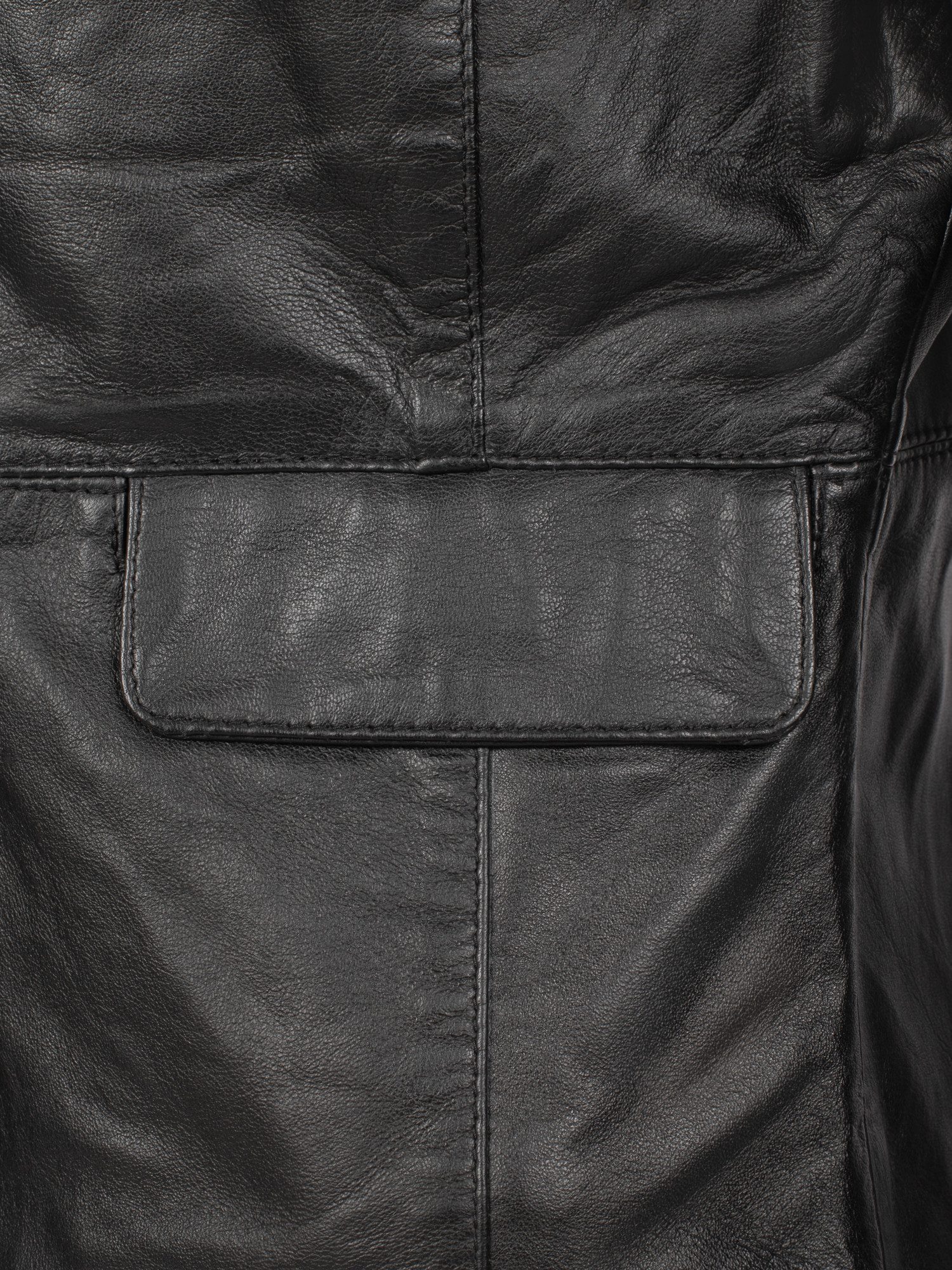 Rock Creek Lederblazer Damen Sakko Ledersakko Schwarz D-512 – Bild 5 von 5