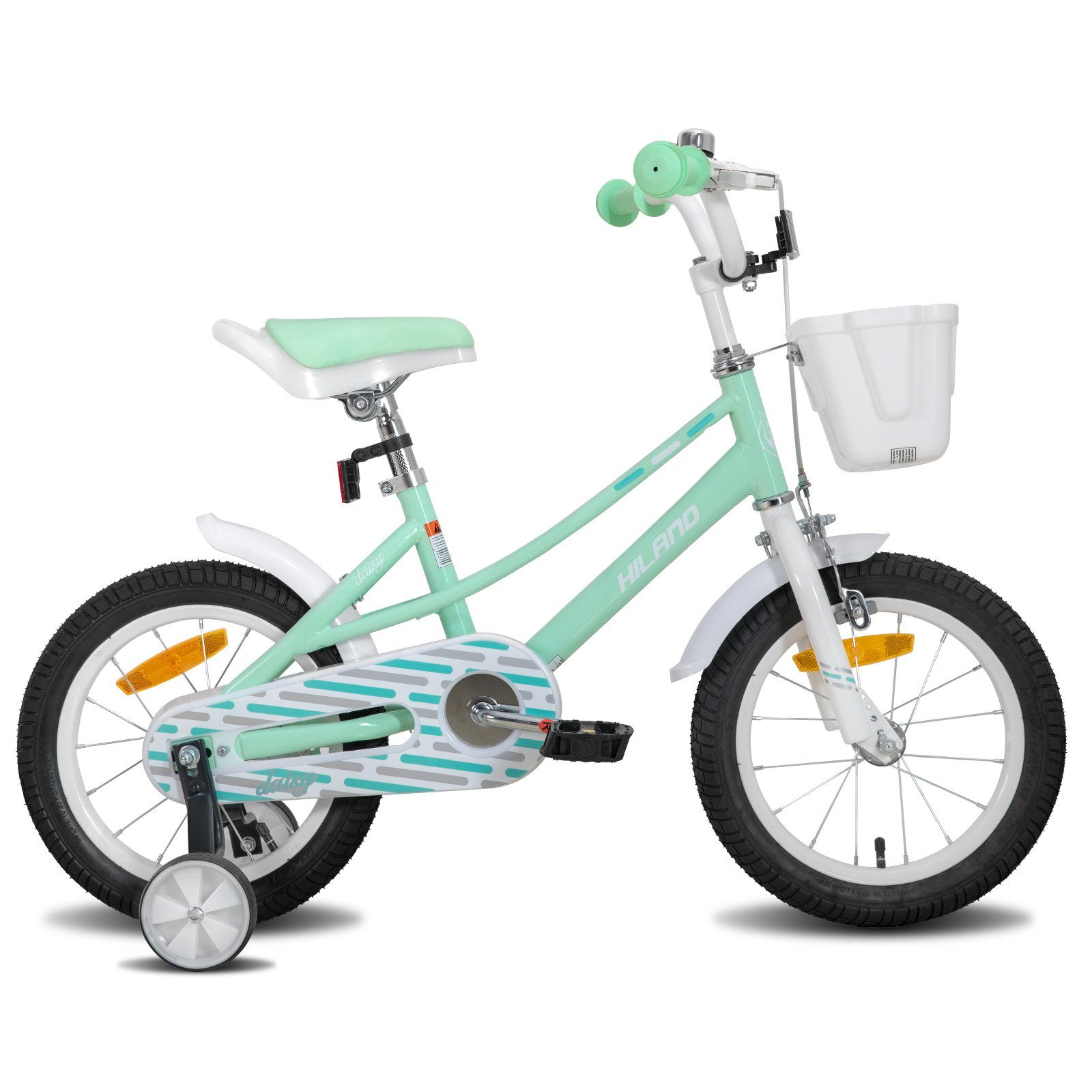 Grün 14 Zoll Kinderfahrrad Fahrrad für Kinder ab Jahr 3 Mit Rückbremse Blau 