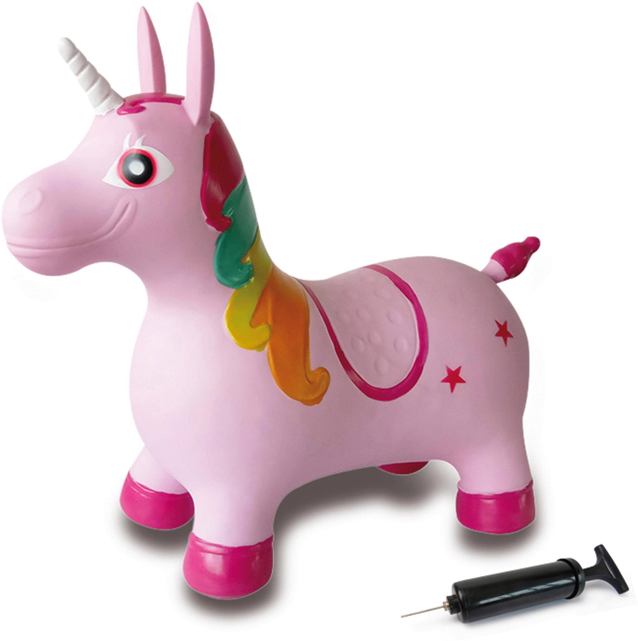 Jamara Hüpftier Einhorn, inkl. Luftpumpe