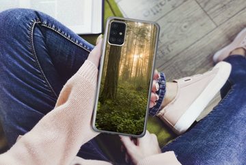 MuchoWow Handyhülle Wald - Sonne - Licht, Handyhülle Samsung Galaxy A52 5G, Smartphone-Bumper, Print, Handy