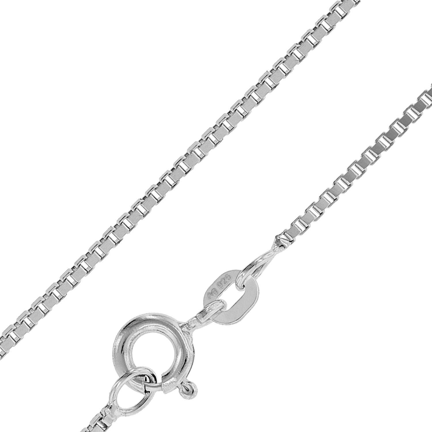 trendor Kette mit Anhänger mit Erzengel Michael Anhänger Ø 16 mm 925 Silber