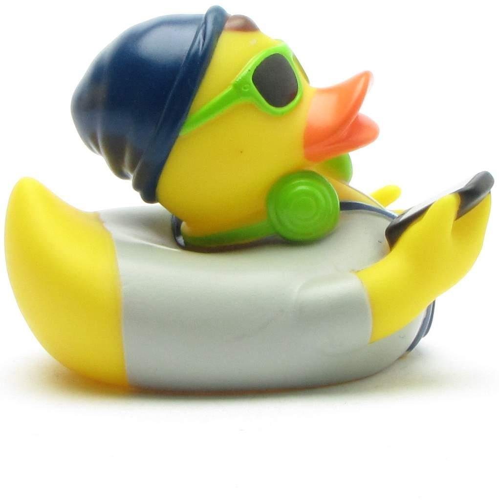 Spielzeug Badewannenspielzeug Duckshop Badespielzeug Hipster Badeente - grün - Quietscheente