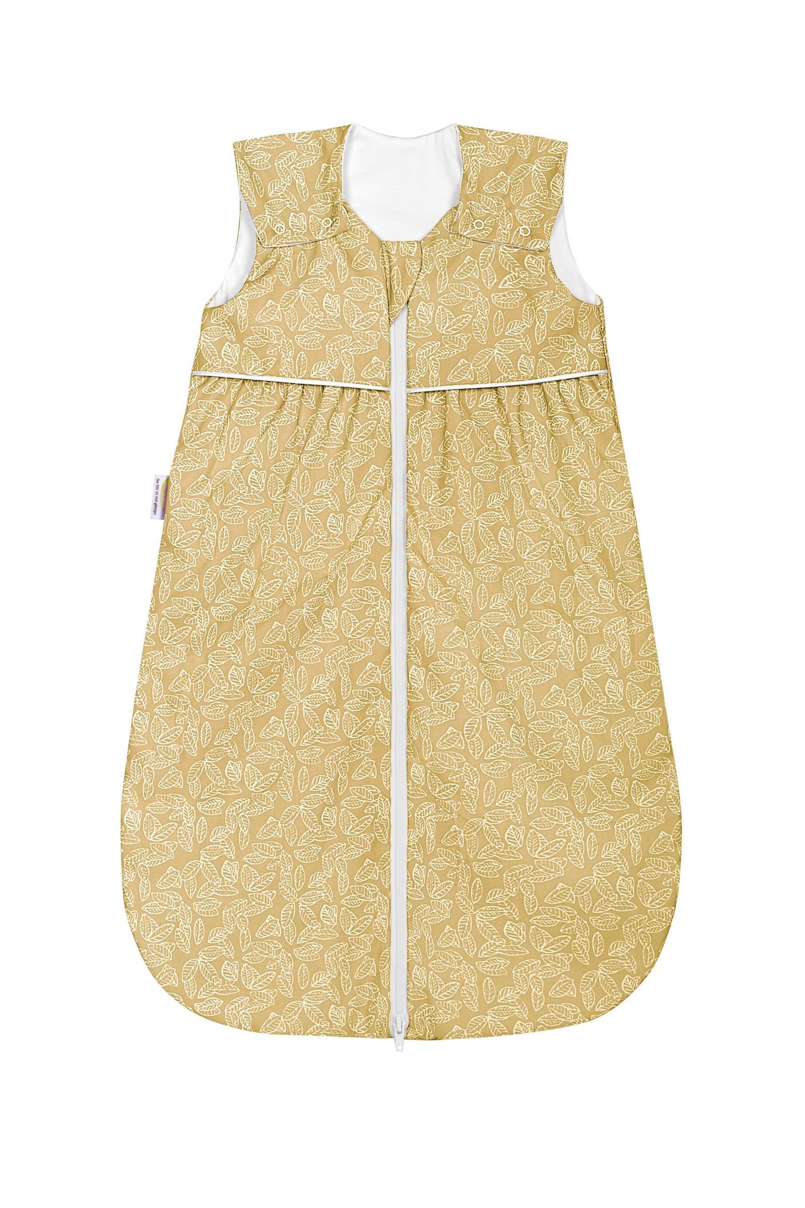 Kinderhaus Blaubaer Babyschlafsack Sommer Schlafsack Anni light white leaves TOP