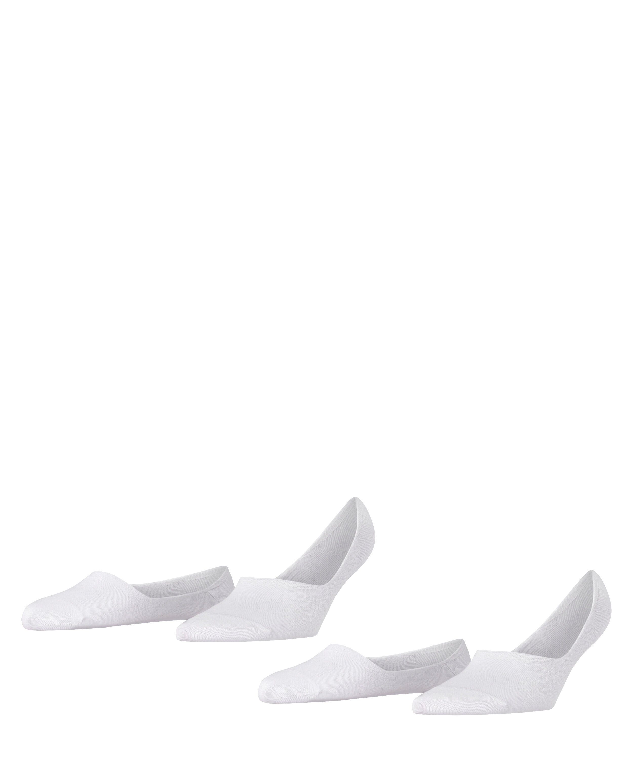 (2000) 2-Pack Burlington white mit Anti-Slip-System Füßlinge Everyday