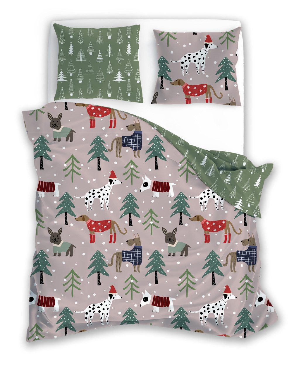 texpot Bettwäsche Weihnachten Winter Wendebettwäsche Garnitur, günstig online kaufen