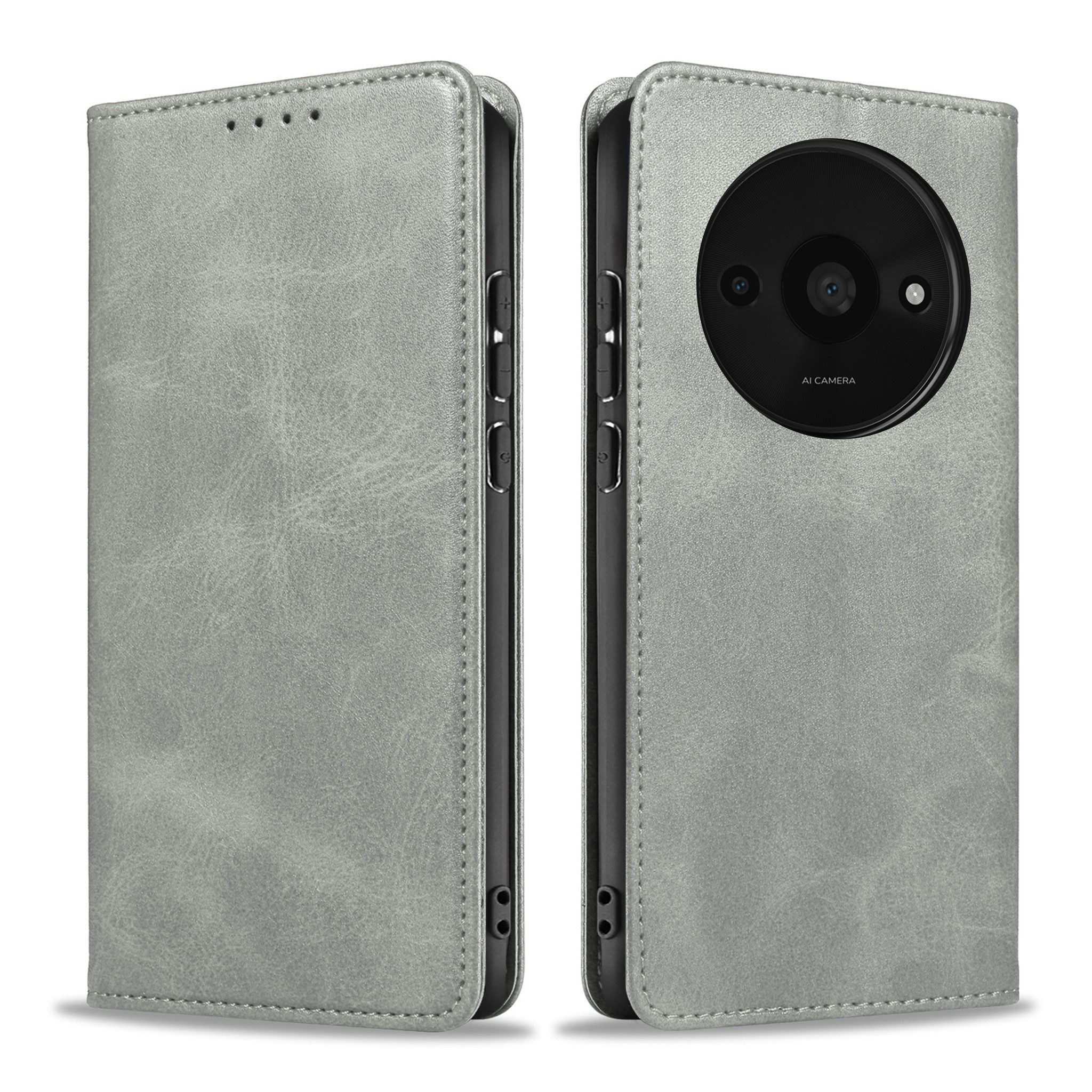 Tec-Expert Handyhülle Tasche Hülle für Xiaomi Redmi A3 6.71 Zoll, 6.71, Cover Klapphülle Case mit Kartenfach mit Displayglas