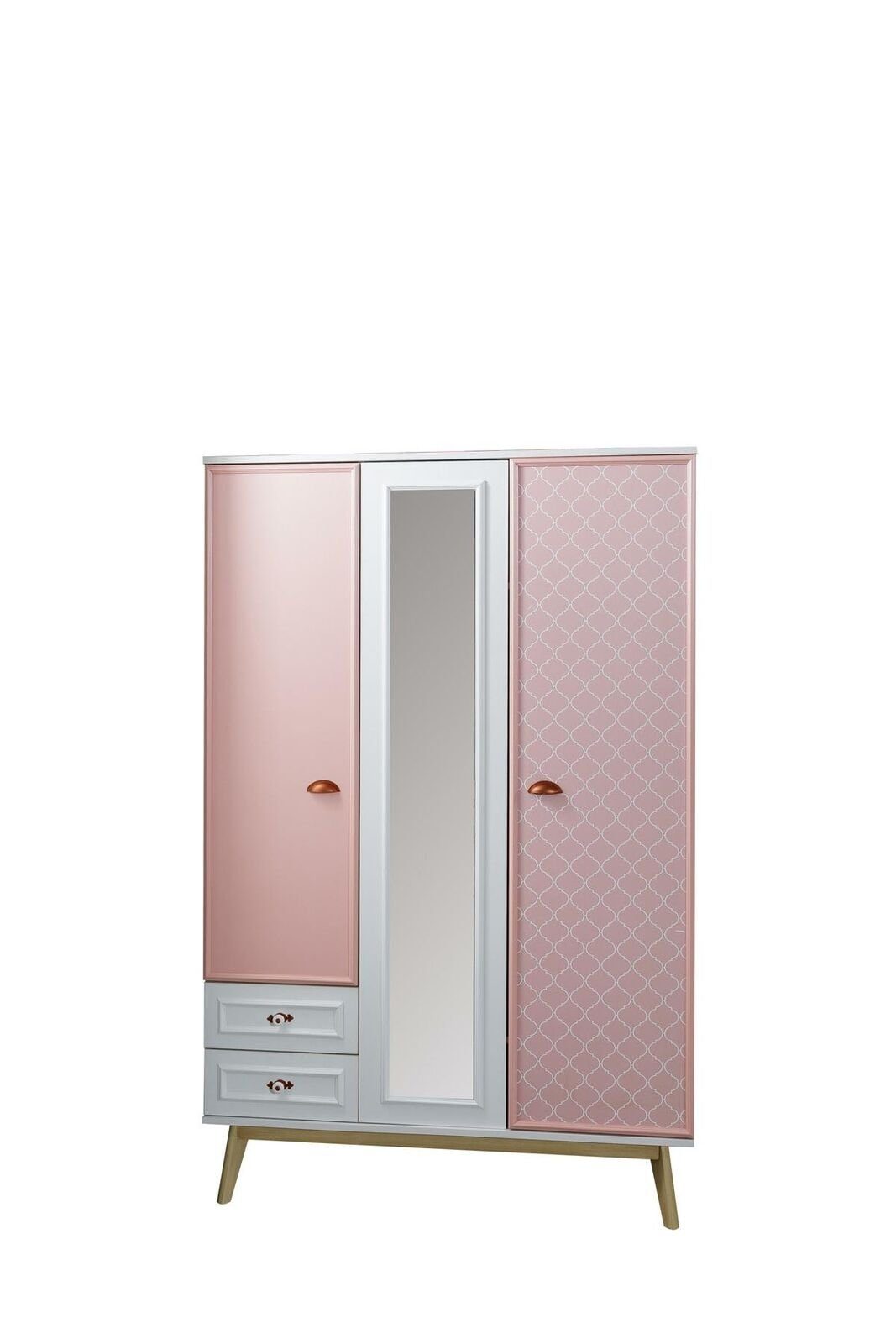 JVmoebel Kinderkleiderschrank Kleiderschrank Jugendzimmer 1x Design Europa Rosa in Möbel Kleiderschrank) Garderoben Made (1-St