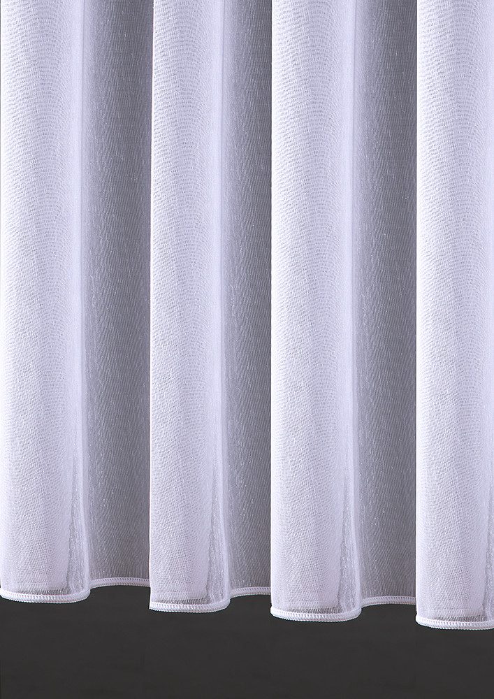 DecoHome24 Gardine Leinen (1 St), Kräuselband, halbtransparent