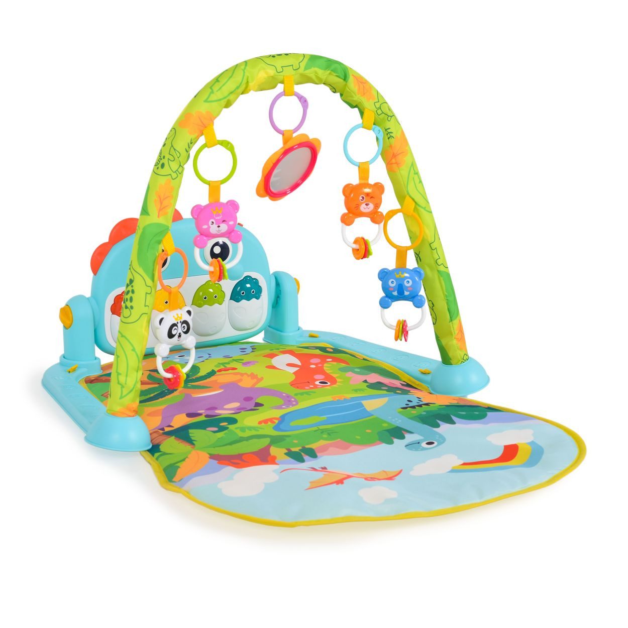 Moni Spielbogen Spielbogen Tansania HE0643, Krabbeldecke, Musiktasten, hängende Spielzeuge