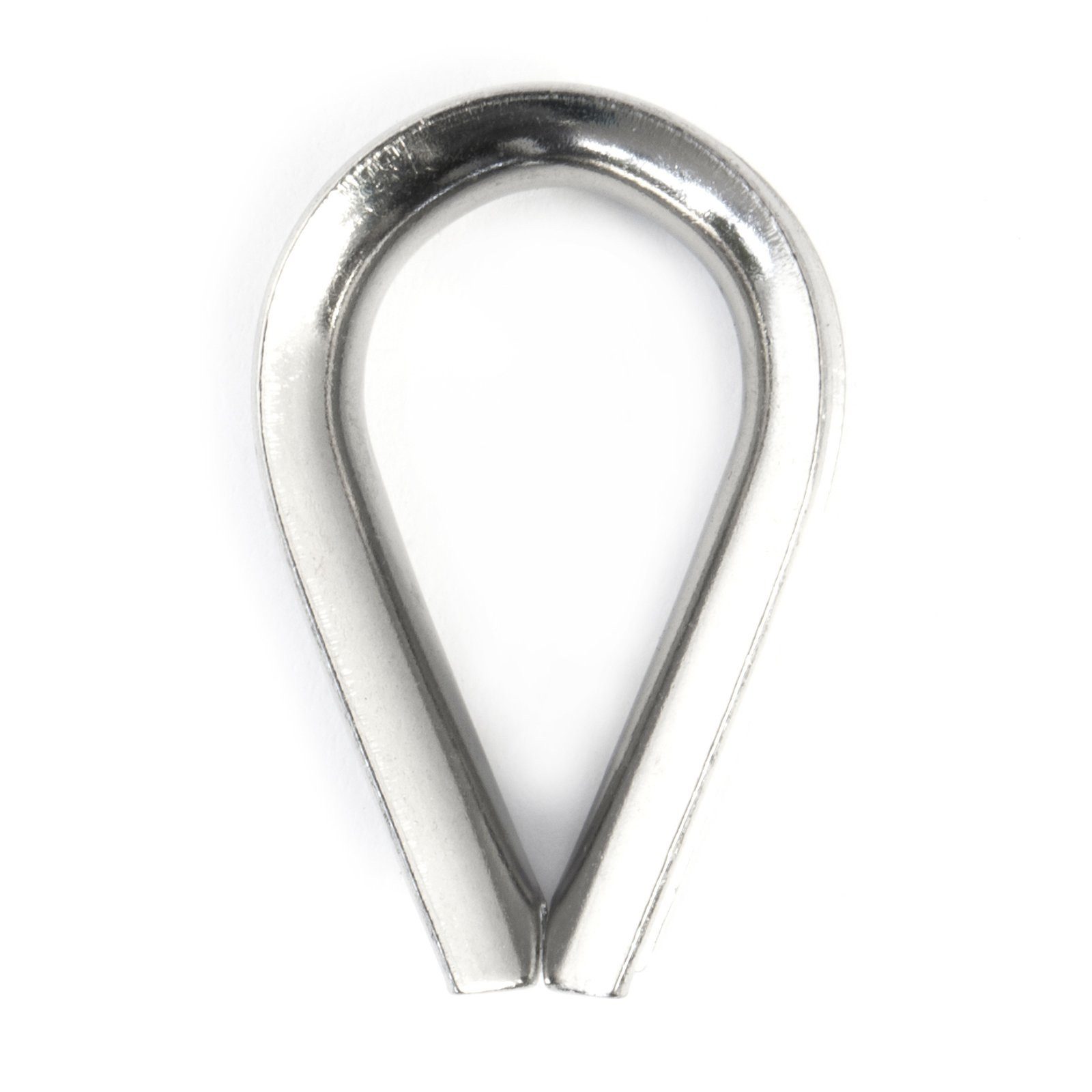 DQ-PP Kausche DQ-PP 100x KAUSCHE EDESTAHL 2-10mm, Klemme, Niro, Nirosta, V4A, Stahlseil, Drahtseil, VA, Tauwerk, Drahtseilkauschen