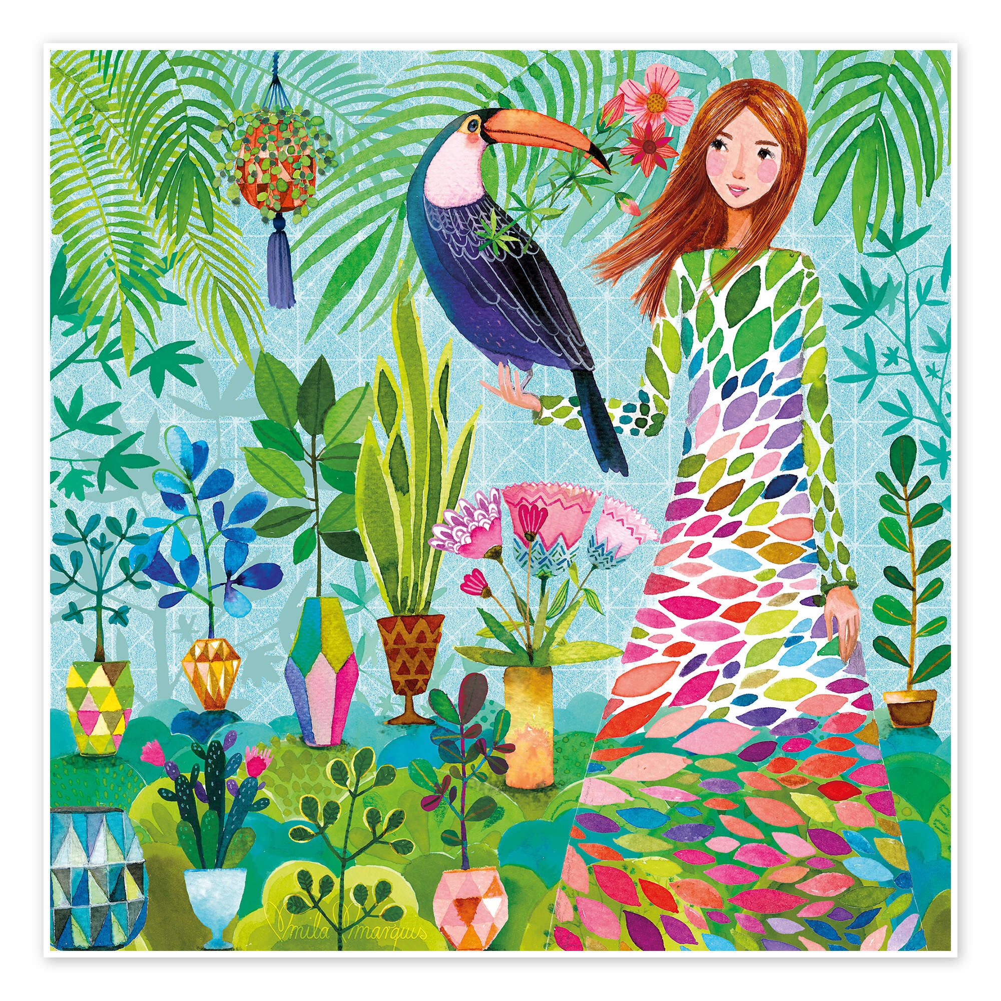Posterlounge Wandbild Botanischer Garten, Mila Marquis, erhältlich als Poster, Leinwandbild, Wandsticker oder Acrylglasbild