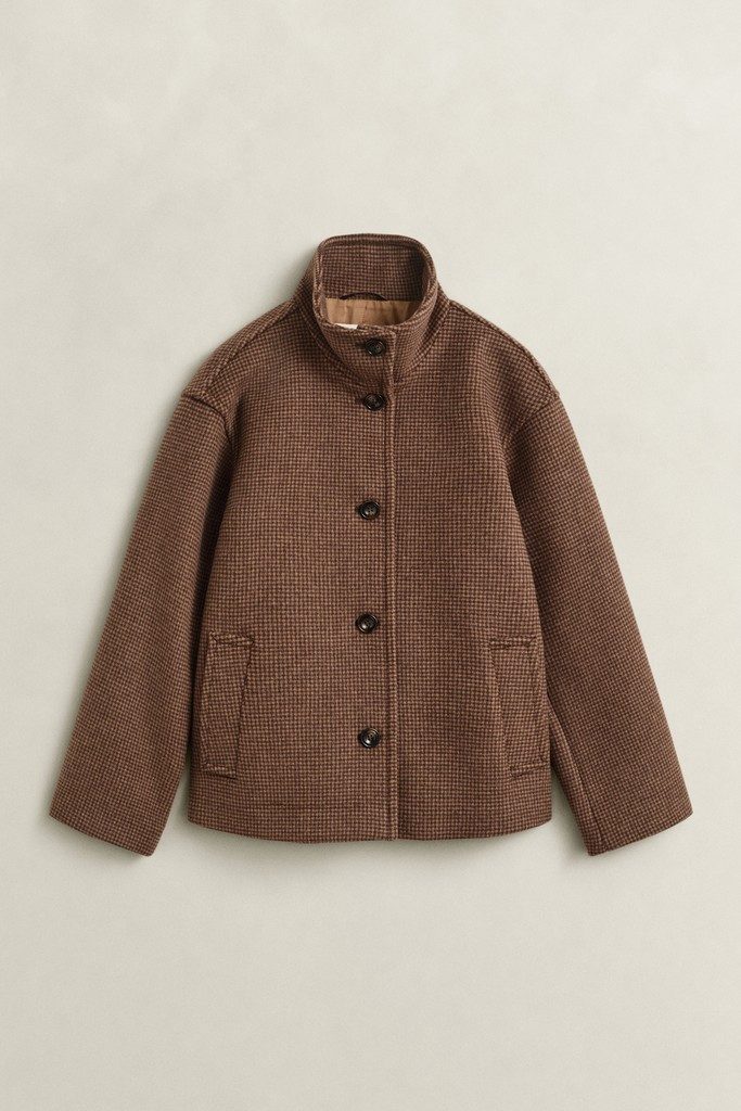 Gant Outdoorjacke CHECKED WOOL BLEND JACKET