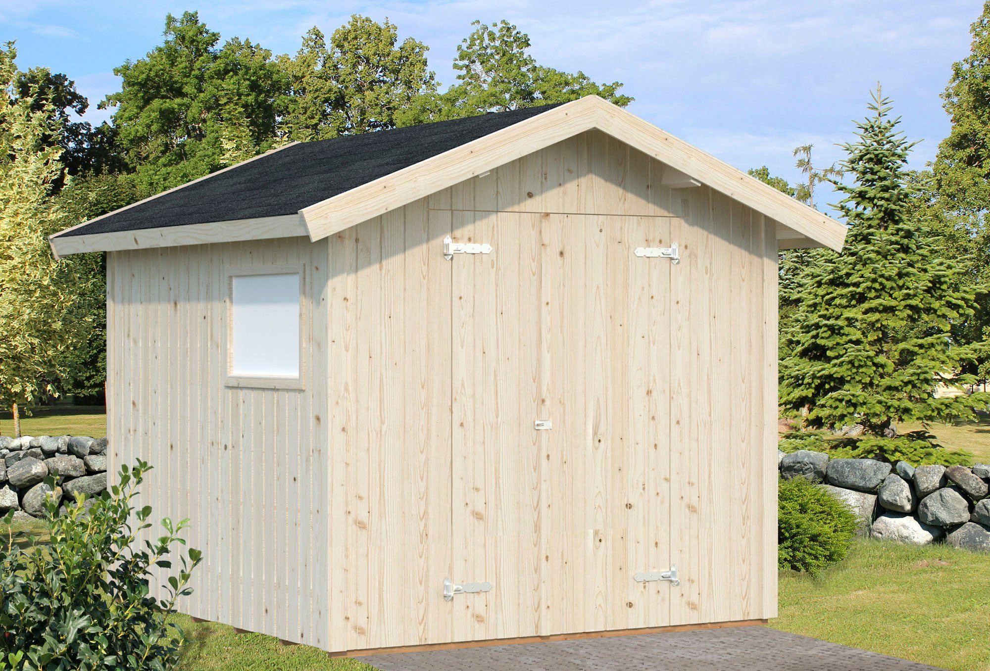 Palmako Gerätehaus Nils, BxT: 279x289 cm, transparent