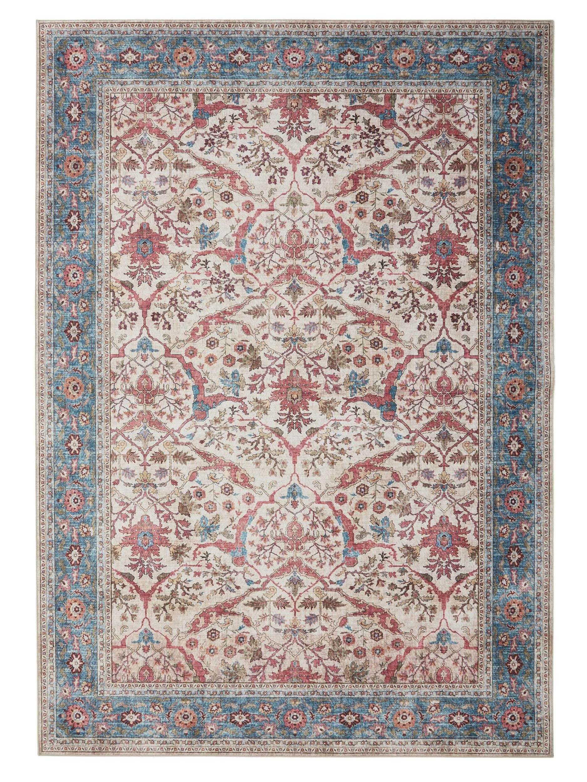 benuta Teppich Laury, rechteckig, Höhe: 5 mm, Teppich Wohnzimmer, Schlafzimmer, Esszimmer, Flur, Kunstfaser, Cozy