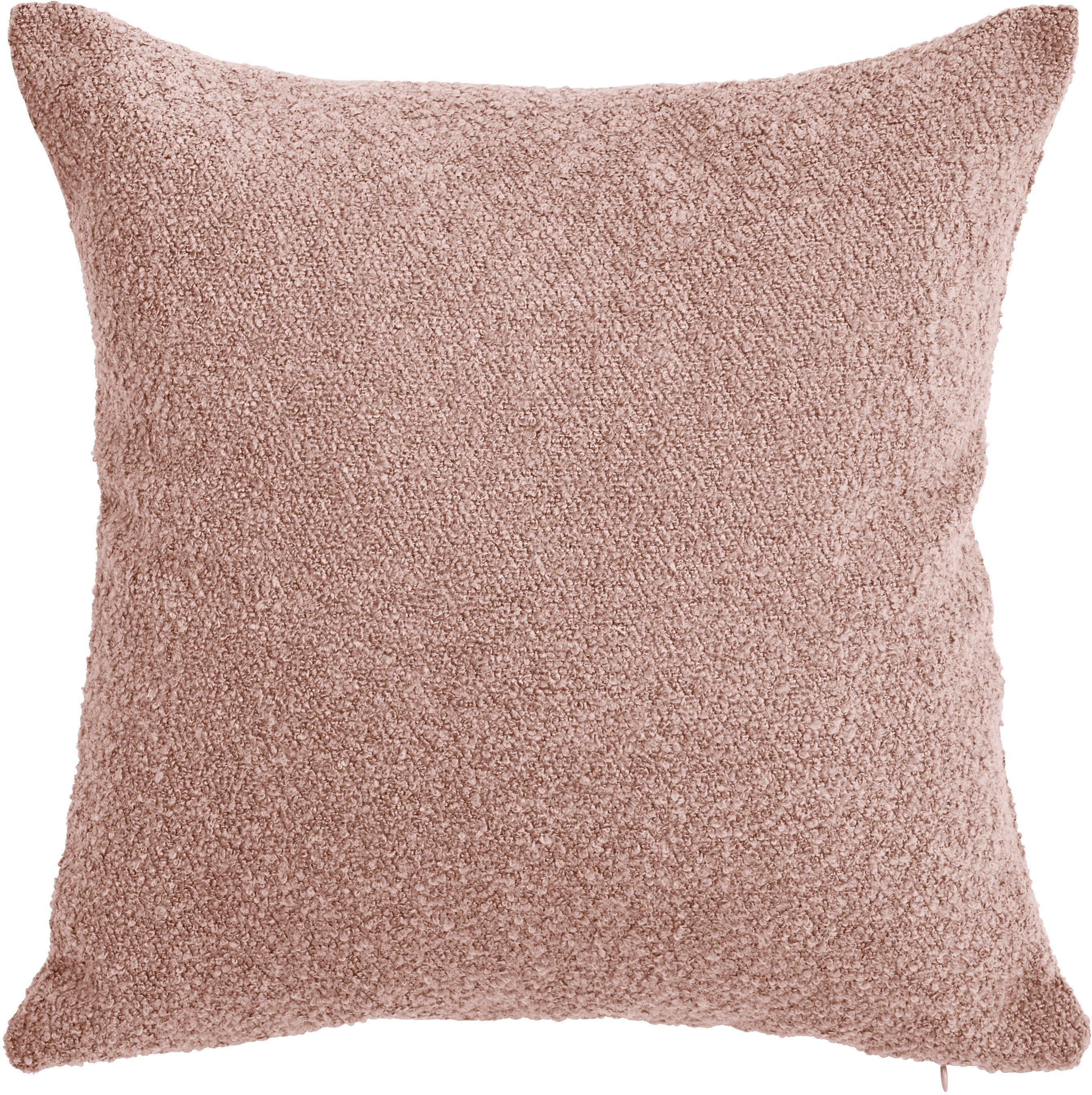 done.® Kissenhülle Touch, (1 Stück), Einfarbige Kissenhülle aus weichem Bouclé-Stoff