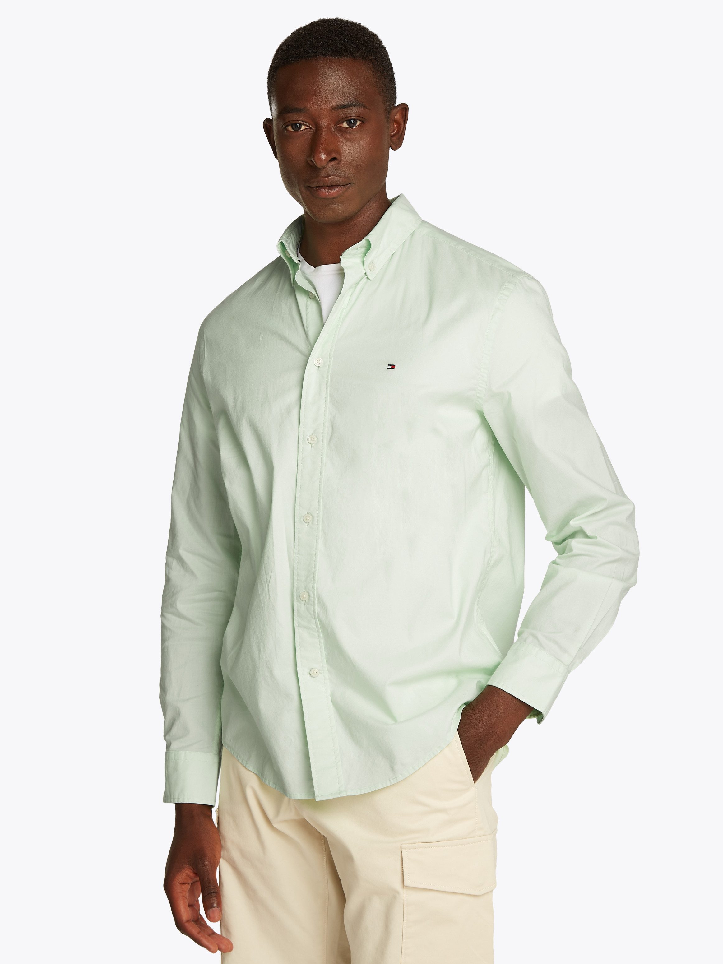 Tommy Hilfiger Businesshemd FLEX POPLIN SOLID günstig online kaufen
