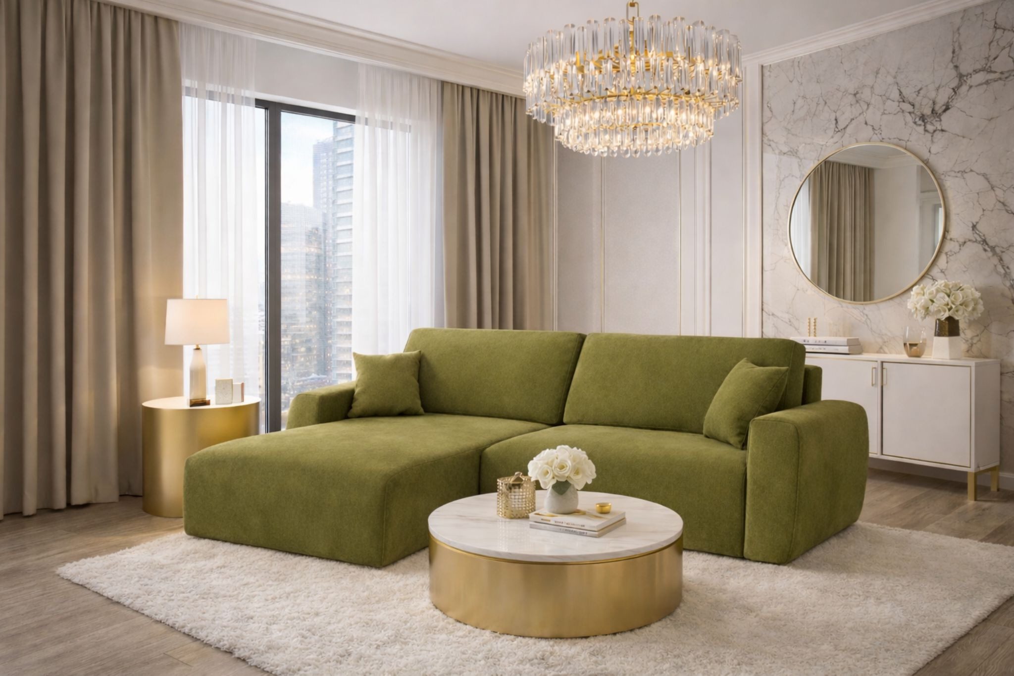 Kaiser Möbel Ecksofa mit Schlaffunktion und Bettkasten Ariel XL Velours Sofa Salvador, große Liegefläche,pflegeleichter Veloursstoff,ausziehbar