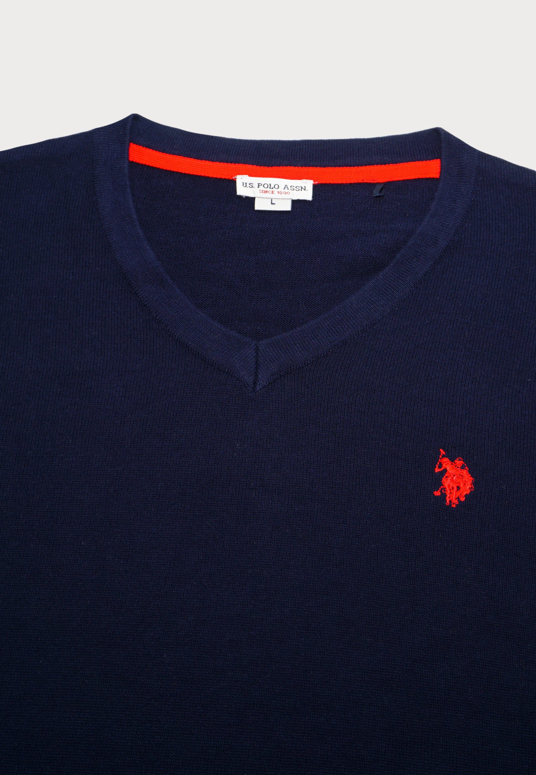 U.S. Polo Assn. Strickpullover Strickpullover Pullover V-Neck (1-tlg)