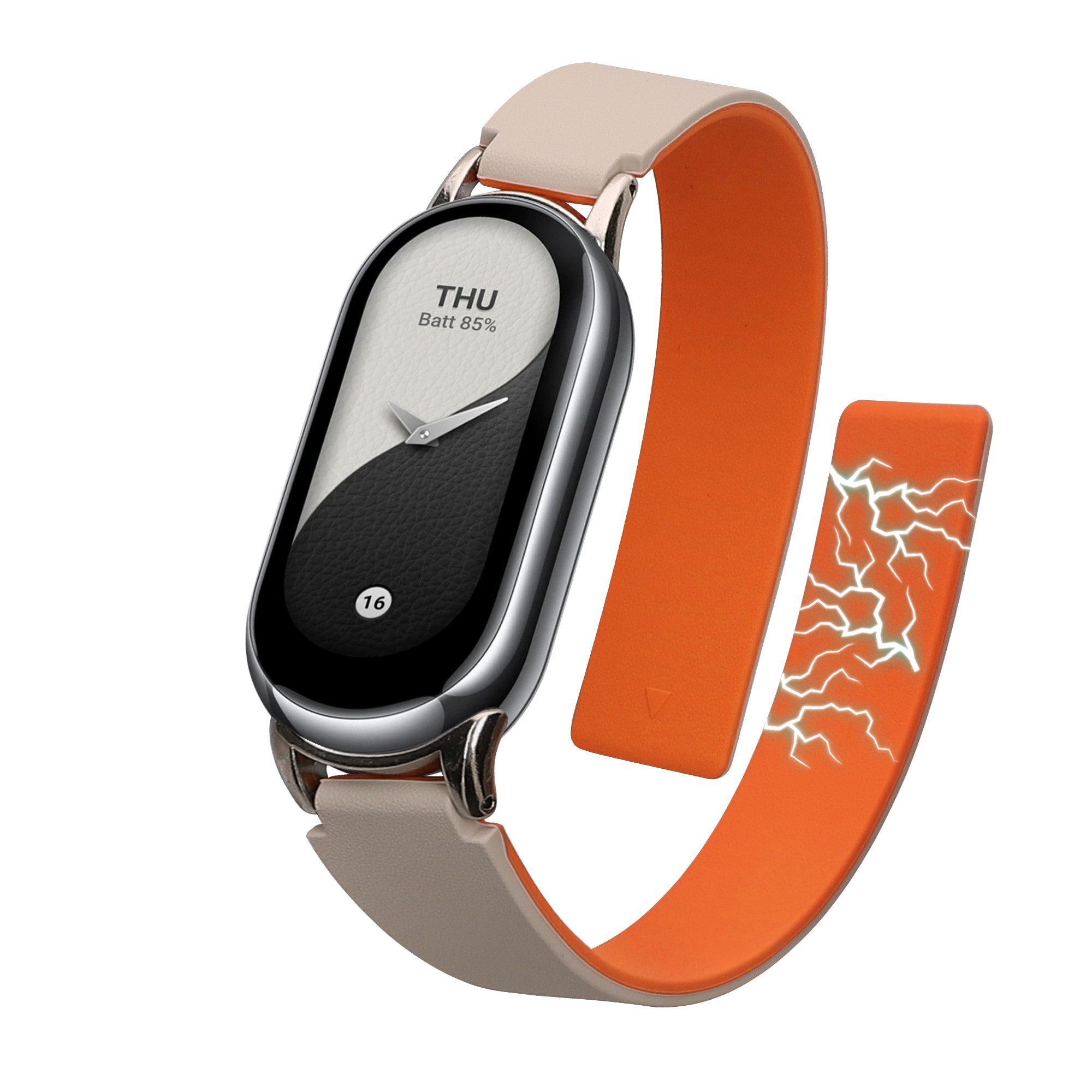 kwmobile Smartwatch-Armband Ersatzarmband für Xiaomi Mi Band 10 / Mi Band 9 / 8 Armband, Fitnesstracker Silikon Band mit Magnetverschluss