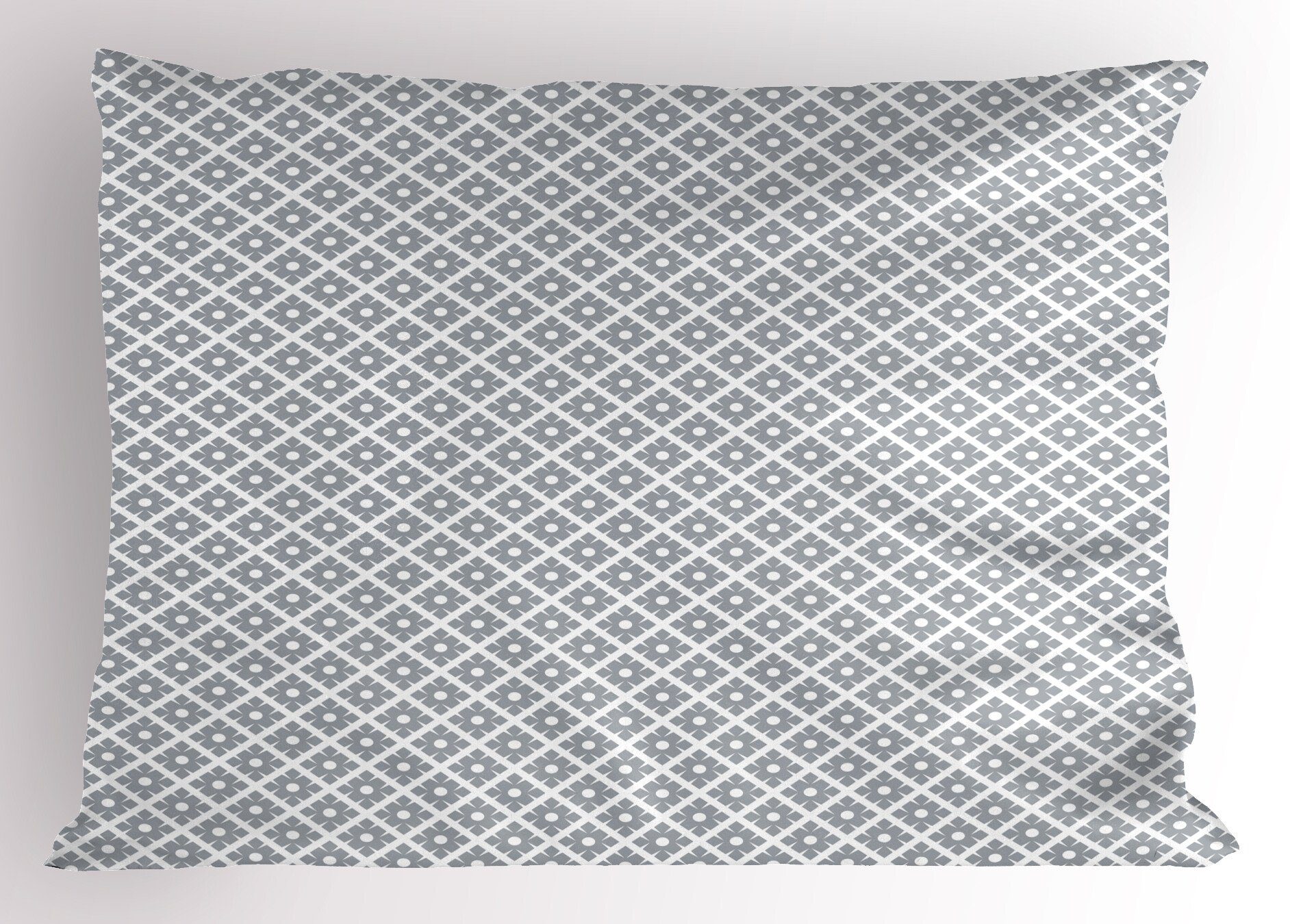Dekorativer Abstrakt Kopfkissenbezug, Stück), Size Gedruckter (1 Abakuhaus Diagonal Queen Quadrate Kissenbezüge Kreise