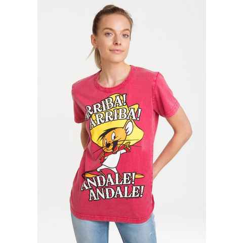 LOGOSHIRT T-Shirt Looney Tunes - Speedy Gonzales mit lizenziertem Print