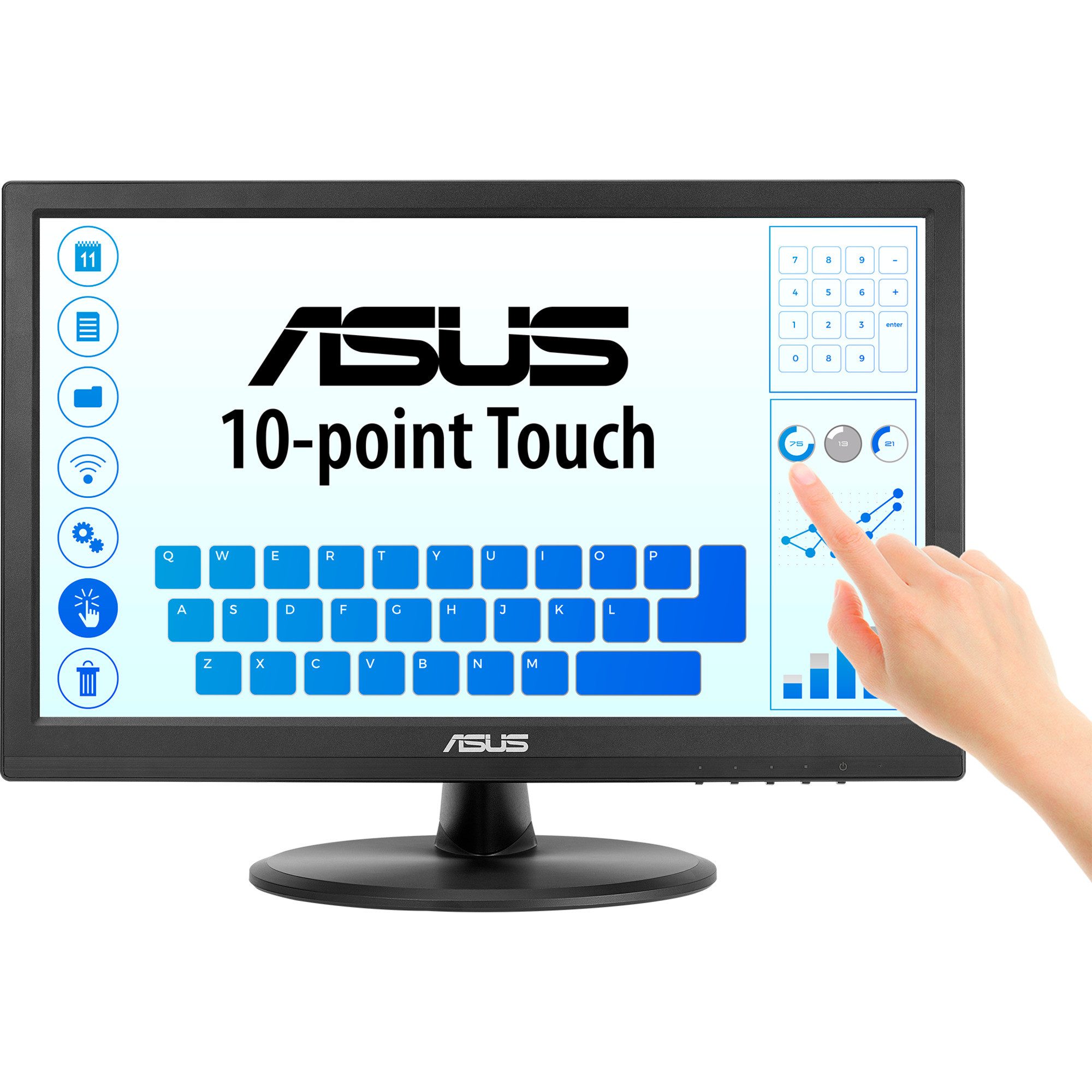 Asus ASUS VT169HE Touch Monitor, LED-Monitor, (FullHD, TFT-Monitor (1920 x 1080 px)