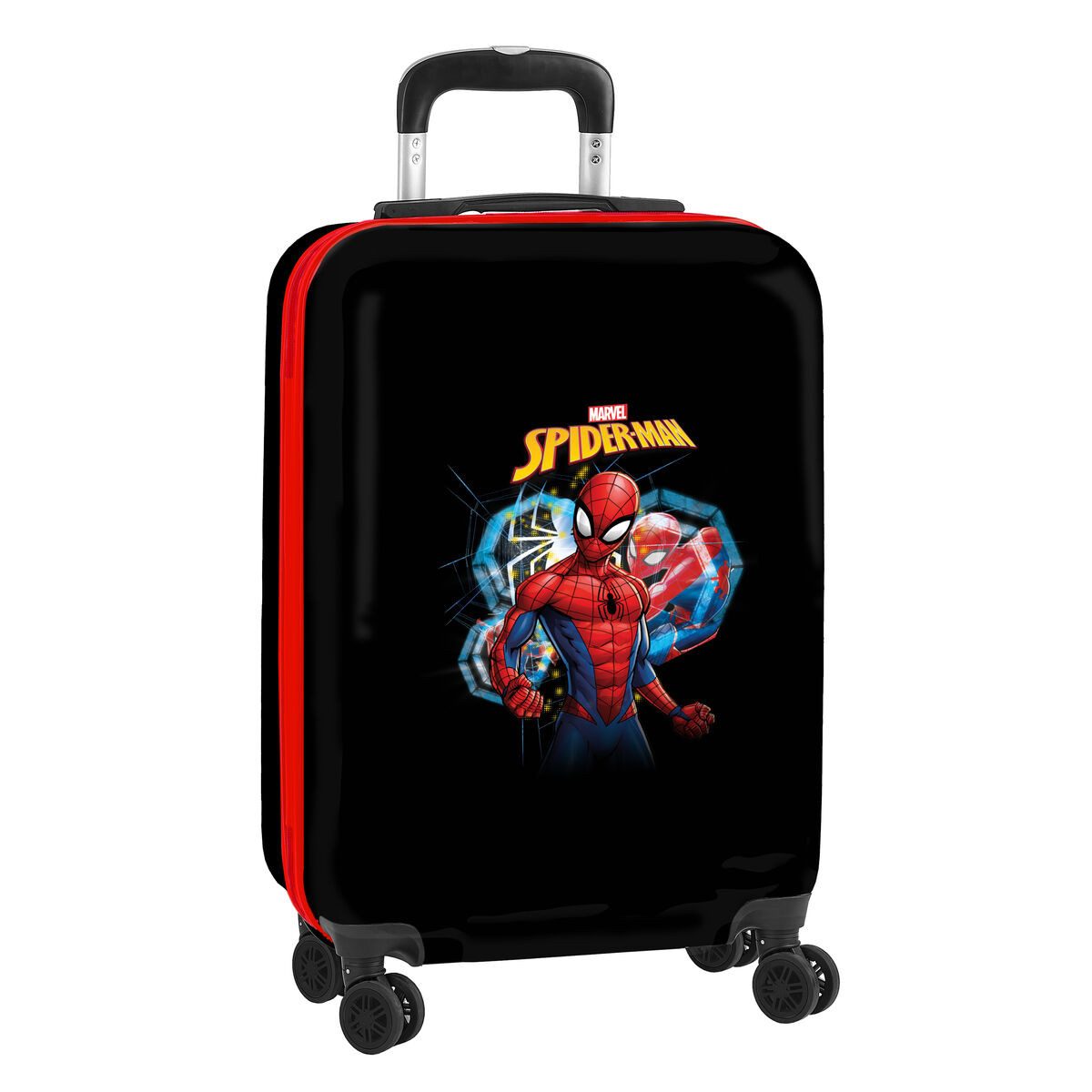 Spiderman Trolley Spiderman Koffer für die Kabine Hero Schwarz 20 34,5 x 55 x 20 cm