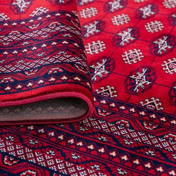 Teppich Roter Orientalischer Teppich mit schönen Verzierungen, Carpetia, rechteckig, Höhe: 13 mm