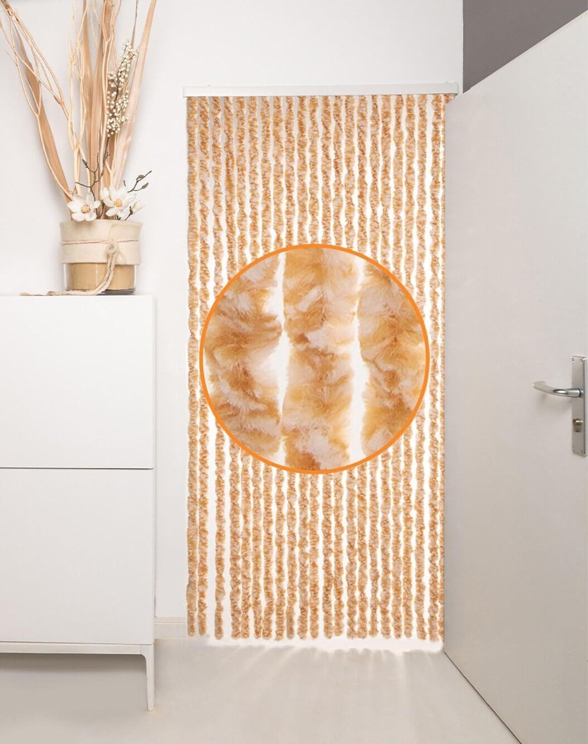Defactoshop Insektenschutz-Vorhang Flauschvorhang Türvorhang Chenille Flieg günstig online kaufen