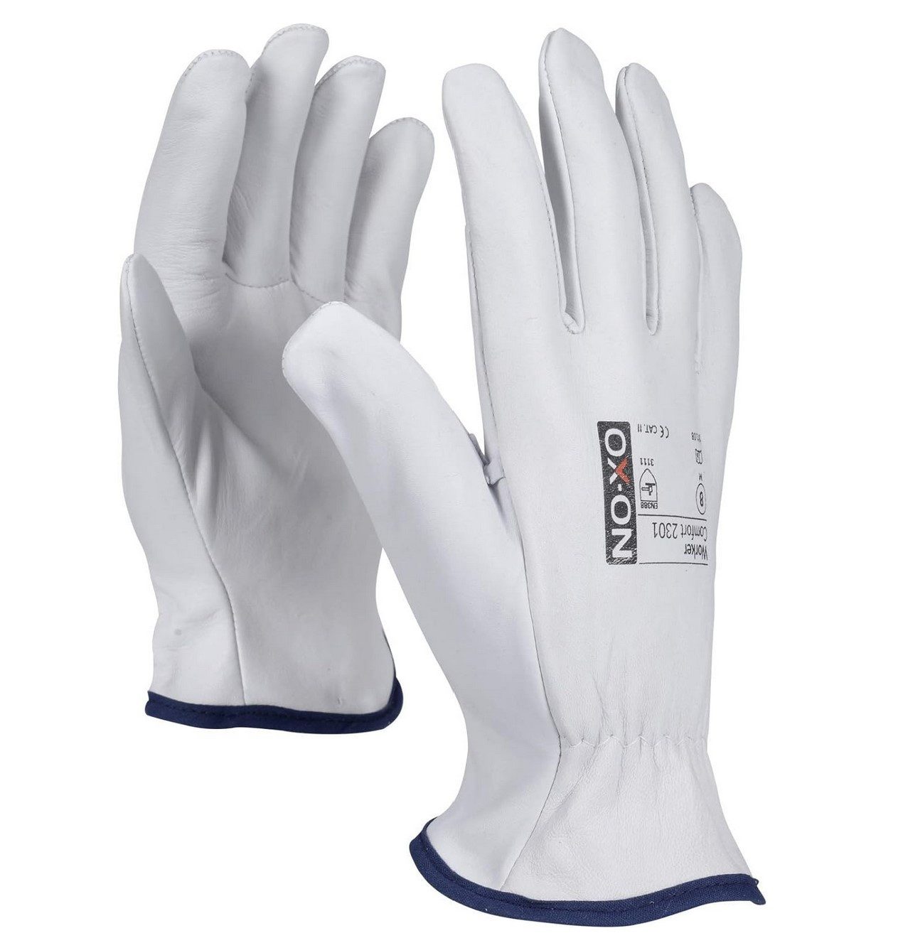 OX-ON Leder-Arbeitshandschuhe OX-ON Worker Comfort 2301, Lederhandschuhe, Размер (9/L), 1 Paar