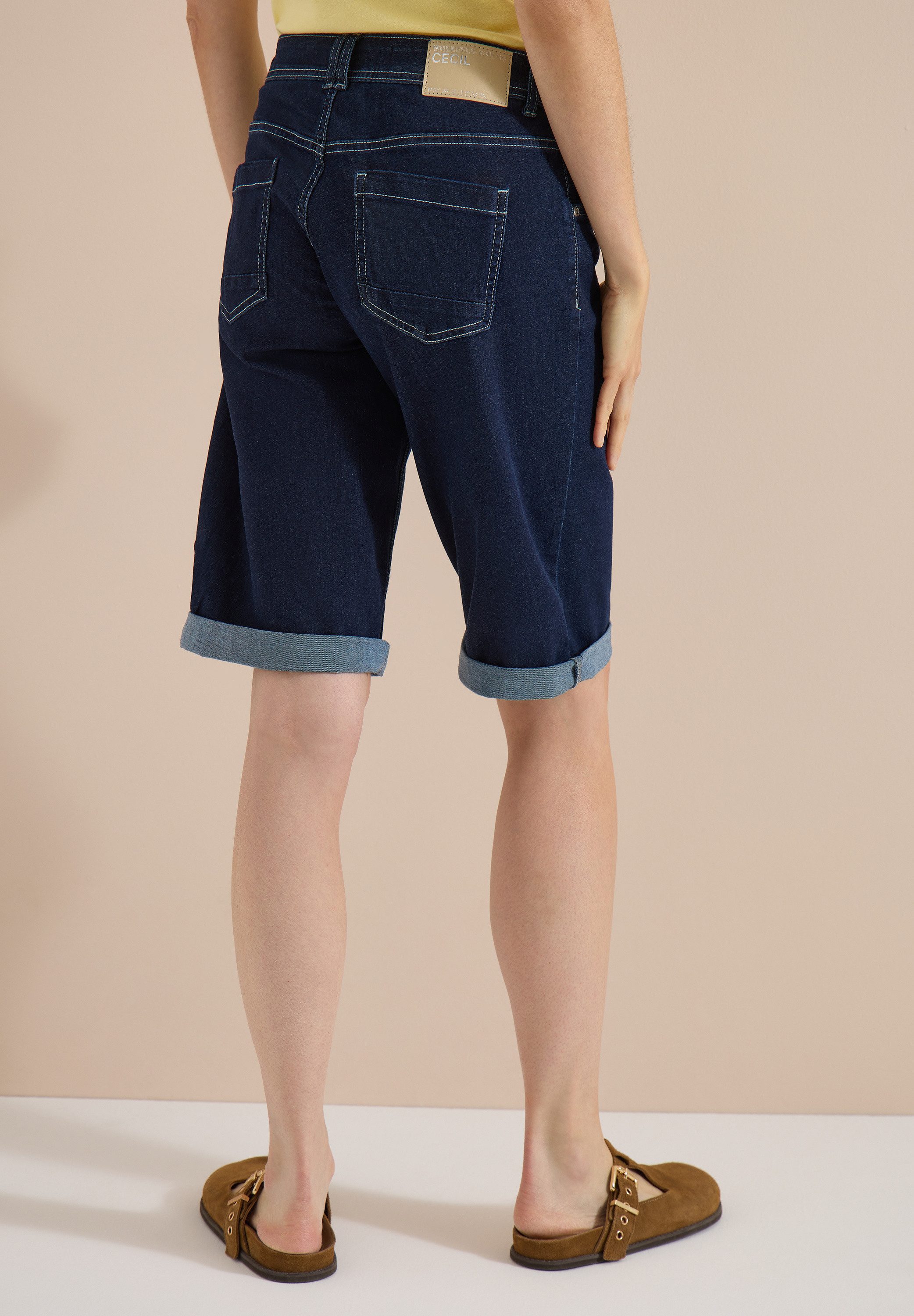 CECIL Bermudas Style Neele Jeansshorts im Rinsed-Look
