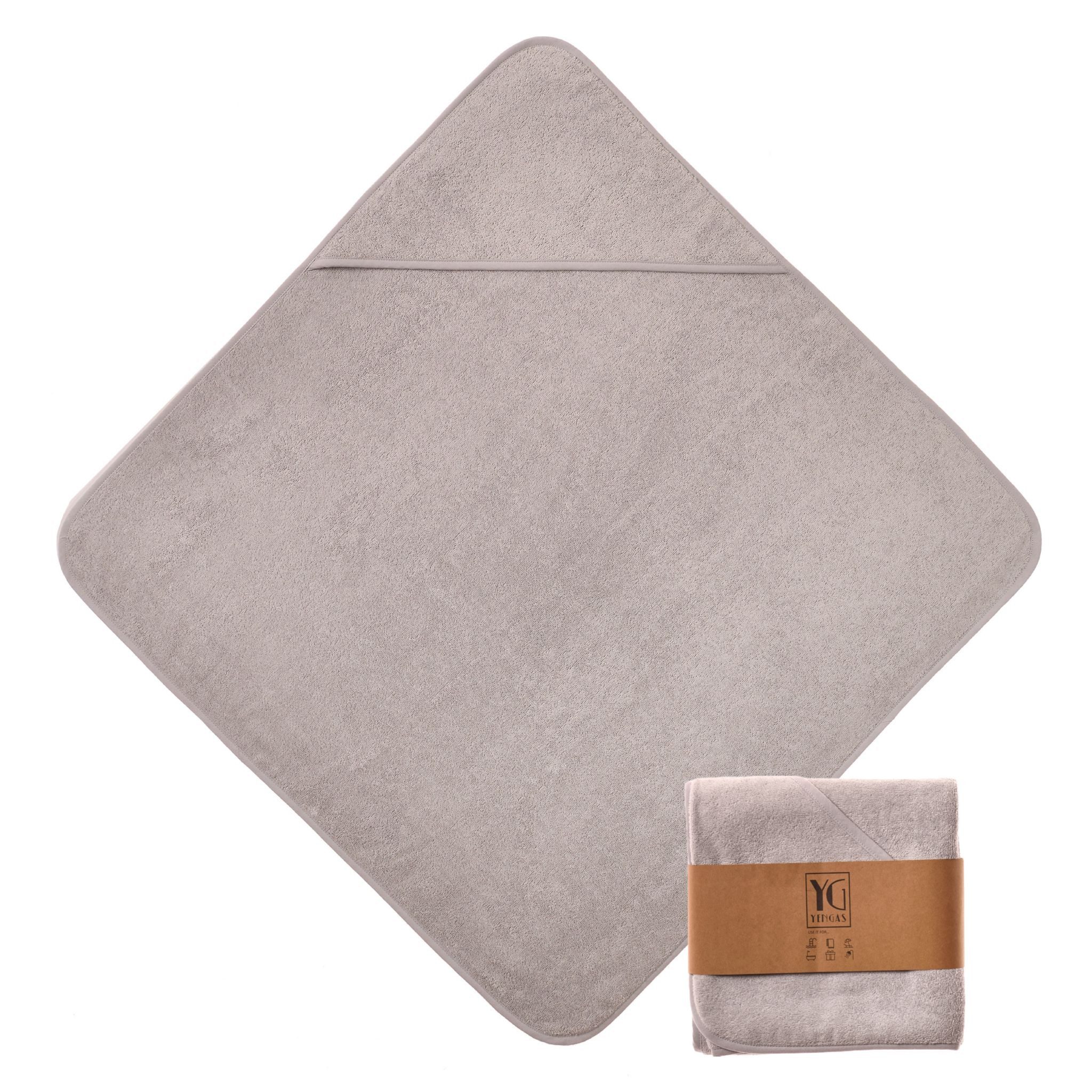 YENGAS Kapuzenhandtuch, 100% Baumwolle, Babybadetuch, Strandtuch, günstig online kaufen