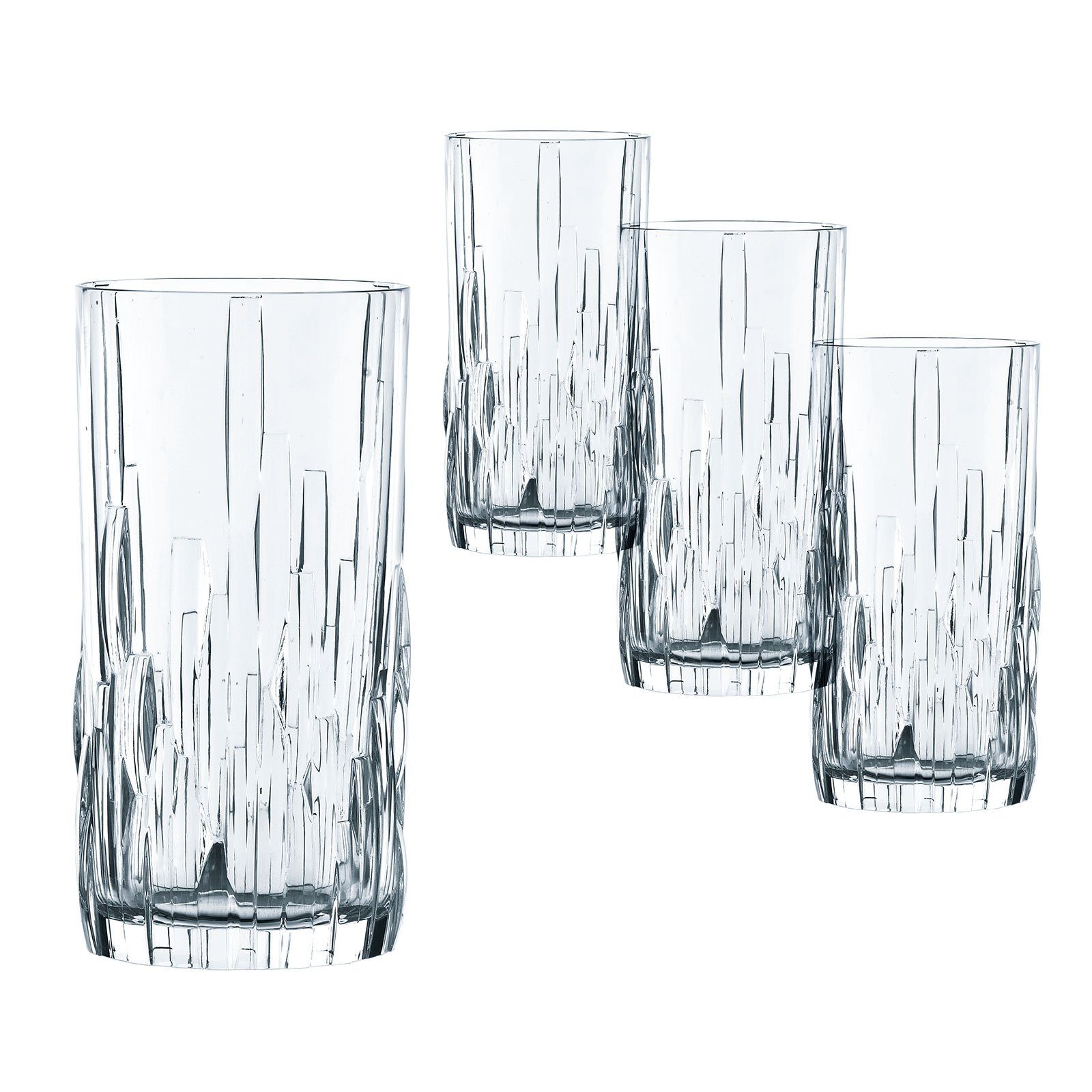 Nachtmann Glas Shu Fa Longdrinkglas, 4-tlg., Kristallglas