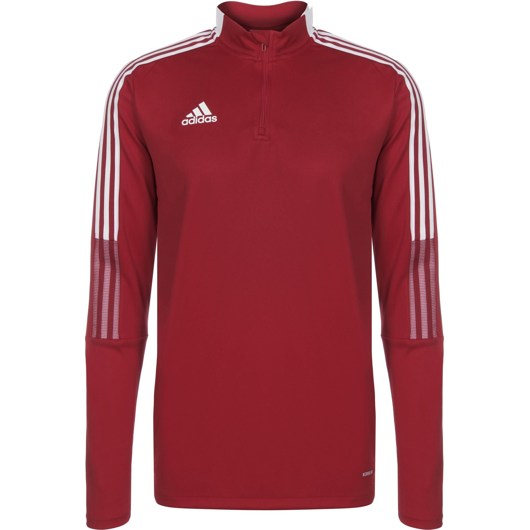adidas Performance Sweatshirt Tiro 21 Trainingssweat Herren rot / weiß | 