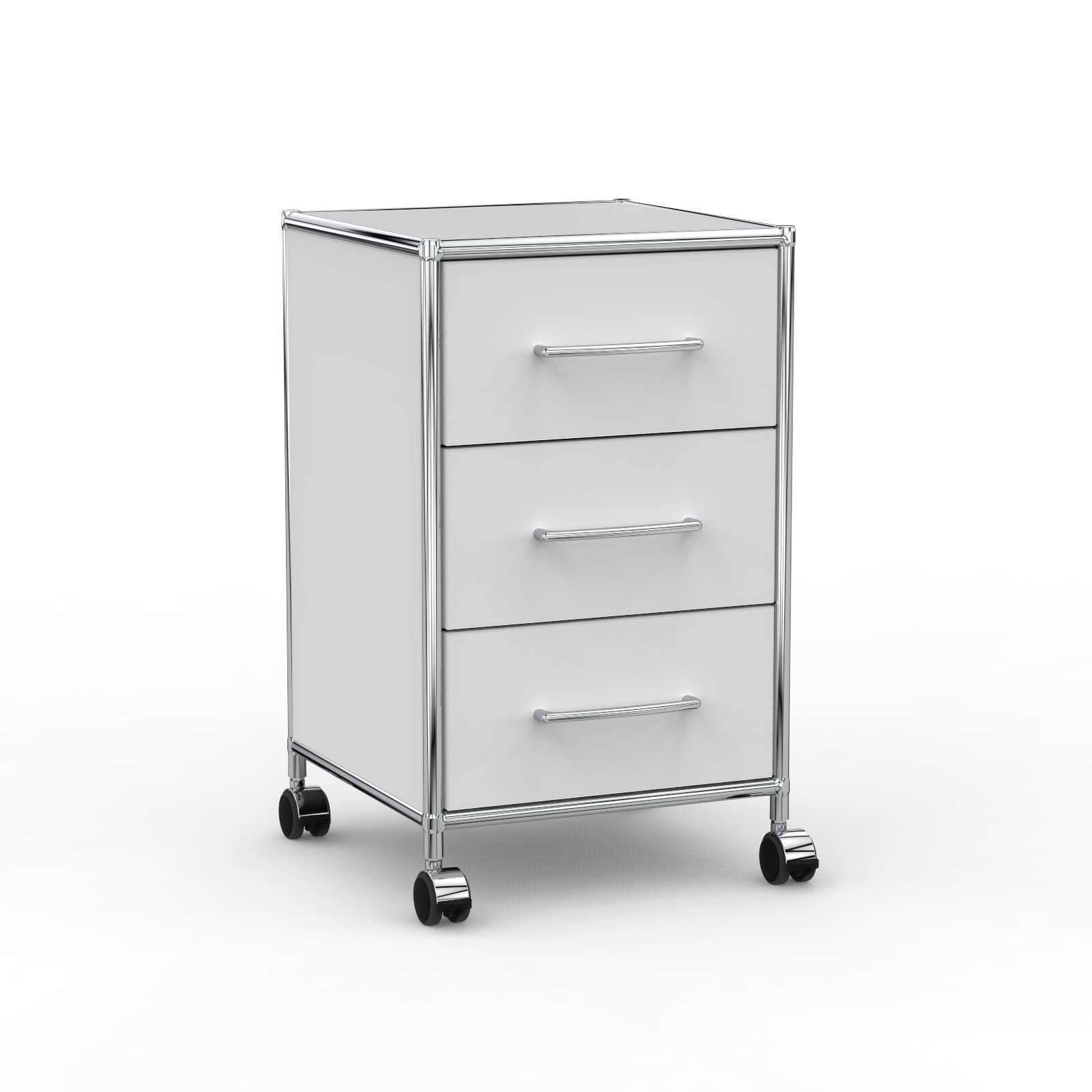 Versee Rollcontainer Büro Rollcontainer – 40 cm, 3 Schubladen, Farbauswahl, (Schubladencontainer für Büro und Home-Office, 1 Rollcontainer), robust & kratzfest, 50kg belastbar