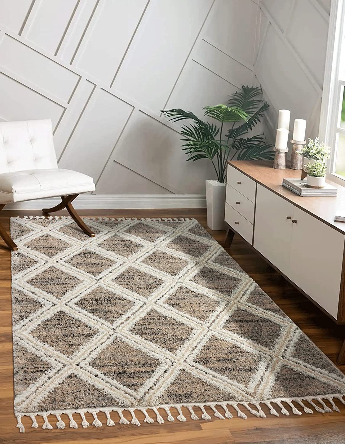Teppich Vera Handmade-Look Super Weicher Wohnzimmer Teppich, 3D Effekt, the  carpet, Rechteck