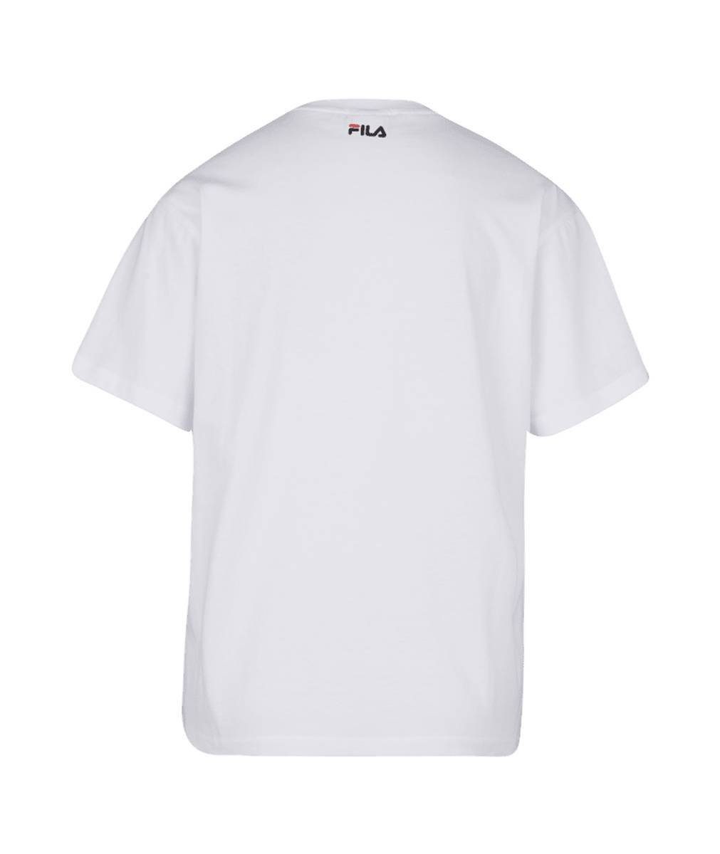 Weiß T-Shirt - Kurzarm T-Shirt Fila Rundhals, Damen BIGA tee,