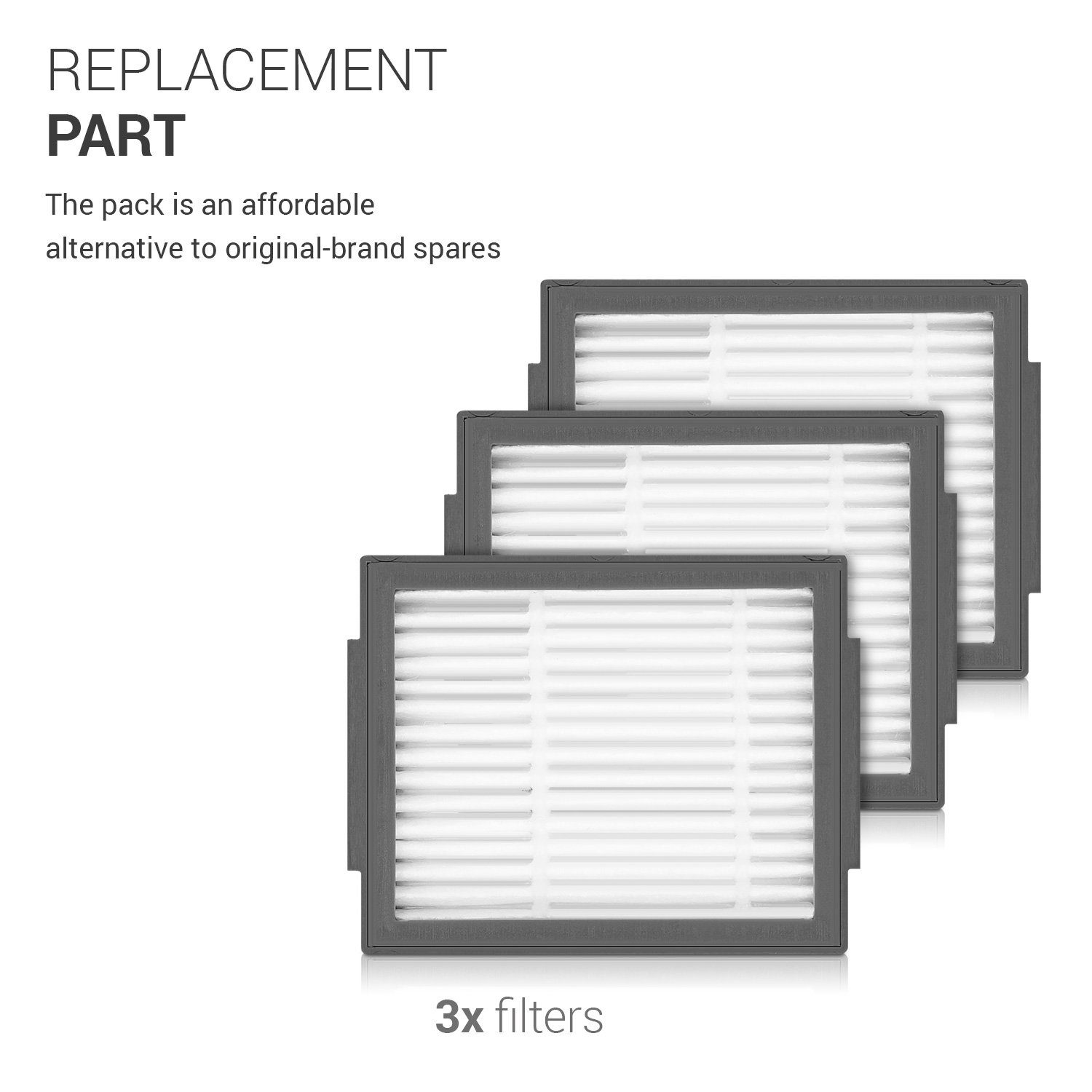 kwmobile Bodenstaubsauger Filter Set für iRobot Roomba e/i Serie - 3x Hochleistungsfilter, Filter 3er Set für iRobot Roomba e/i Serie – Bild 3 von 5