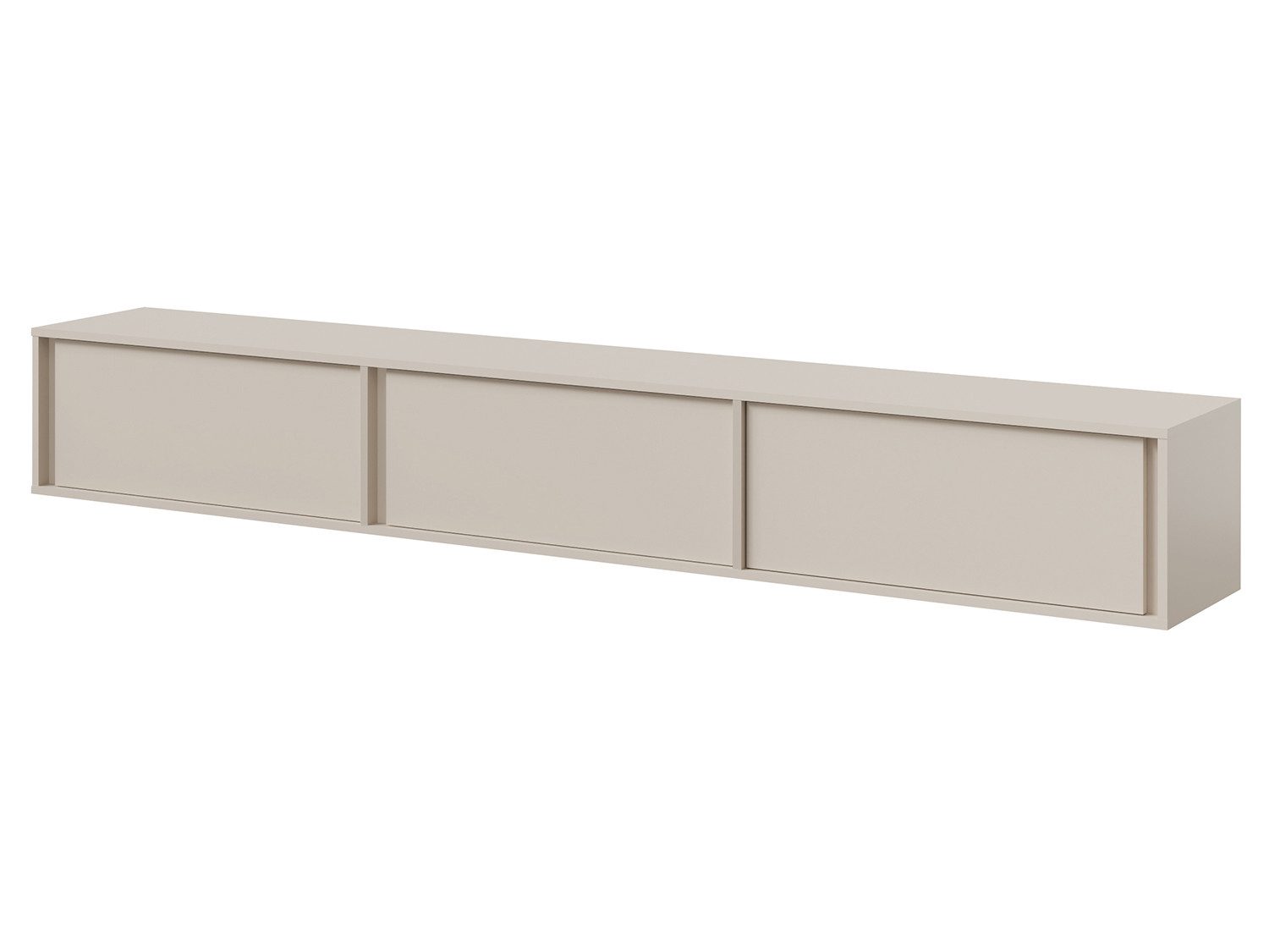 Beautysofa TV-Schrank VERO 230 cm TV-Lowboard (grifflos, Japandi-Stil) hängend oder stehend