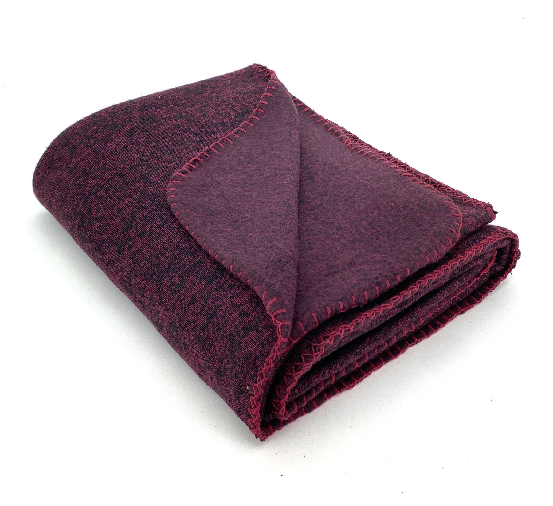 Wohndecke Strick Kuscheldecke Super Soft Fleece Sofadecke, heimtexland, Premium Qualität I meliert I Geschenkidee zum Wohlfühlen