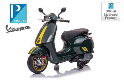 Kidix Elektro-Kinderauto Elektro Motorrad Vespa Sprint Lizenz 1x25W 6V 4Ah Roller Kinderauto